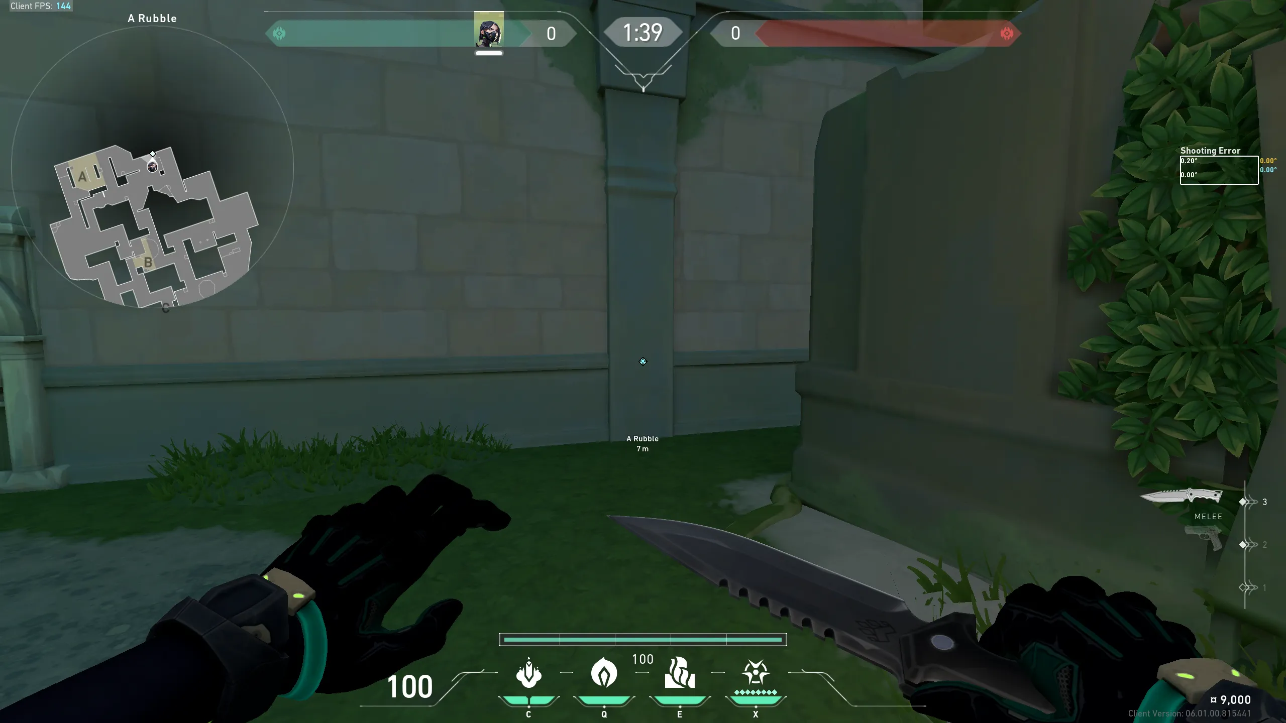 Viper Snake Bite on Lotus Attack Site B — step 1 of 3: Position — where to stand