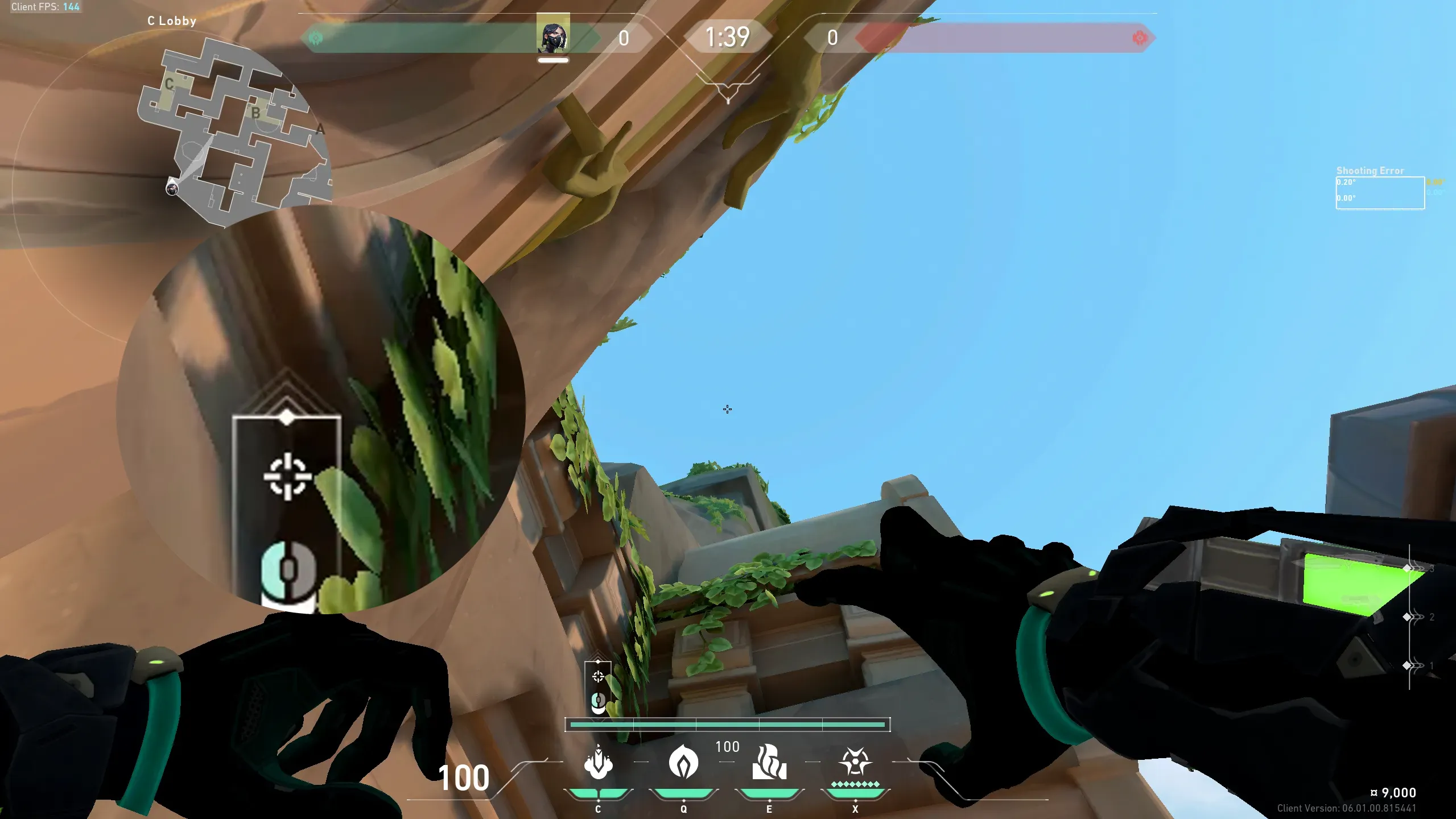 Viper Snake Bite on Lotus Attack Site C — step 2 of 4: Aim — line up the shot