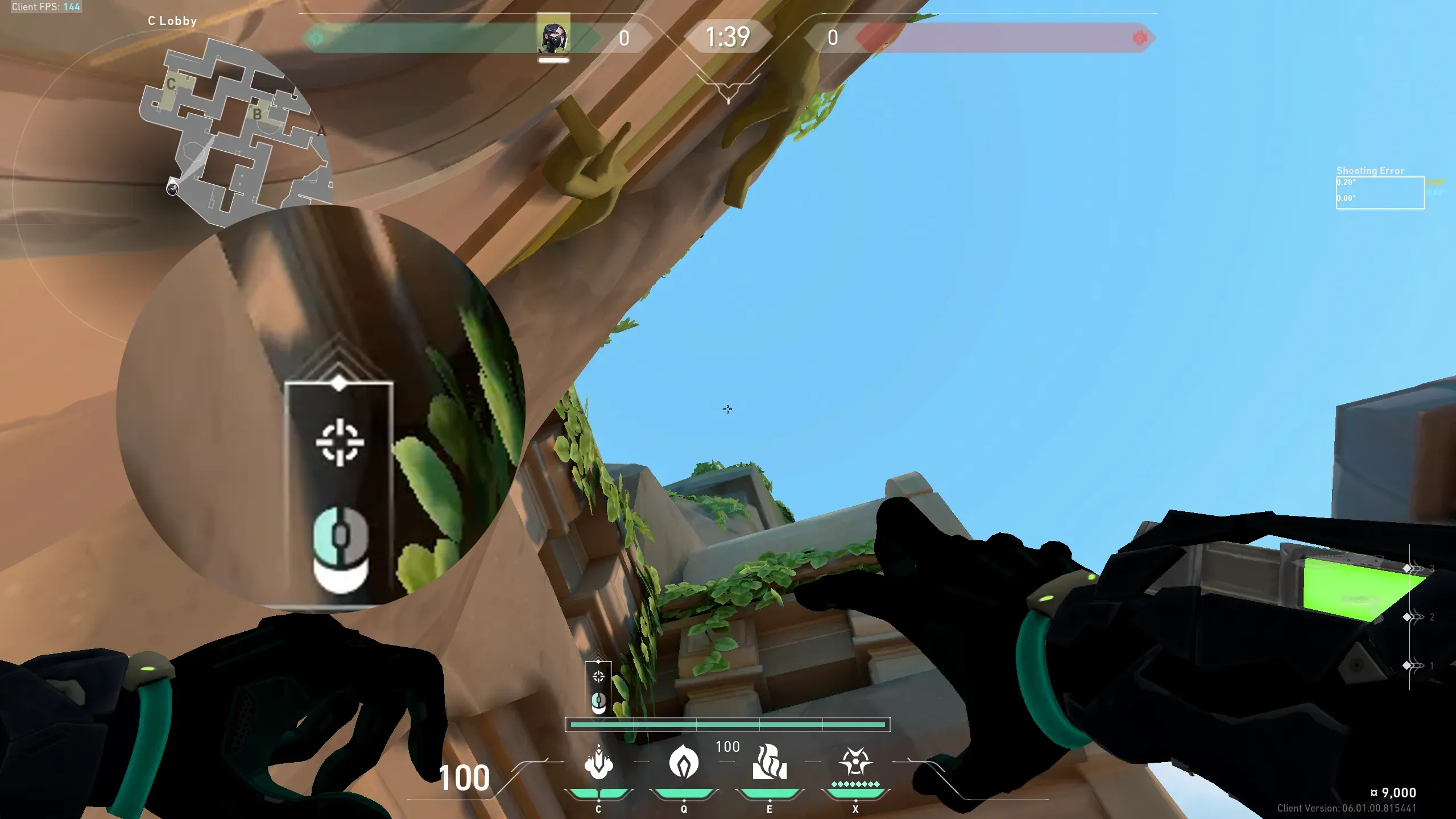 Viper Snake Bite on Lotus Attack Site C — step 3 of 4: Aim — line up the shot