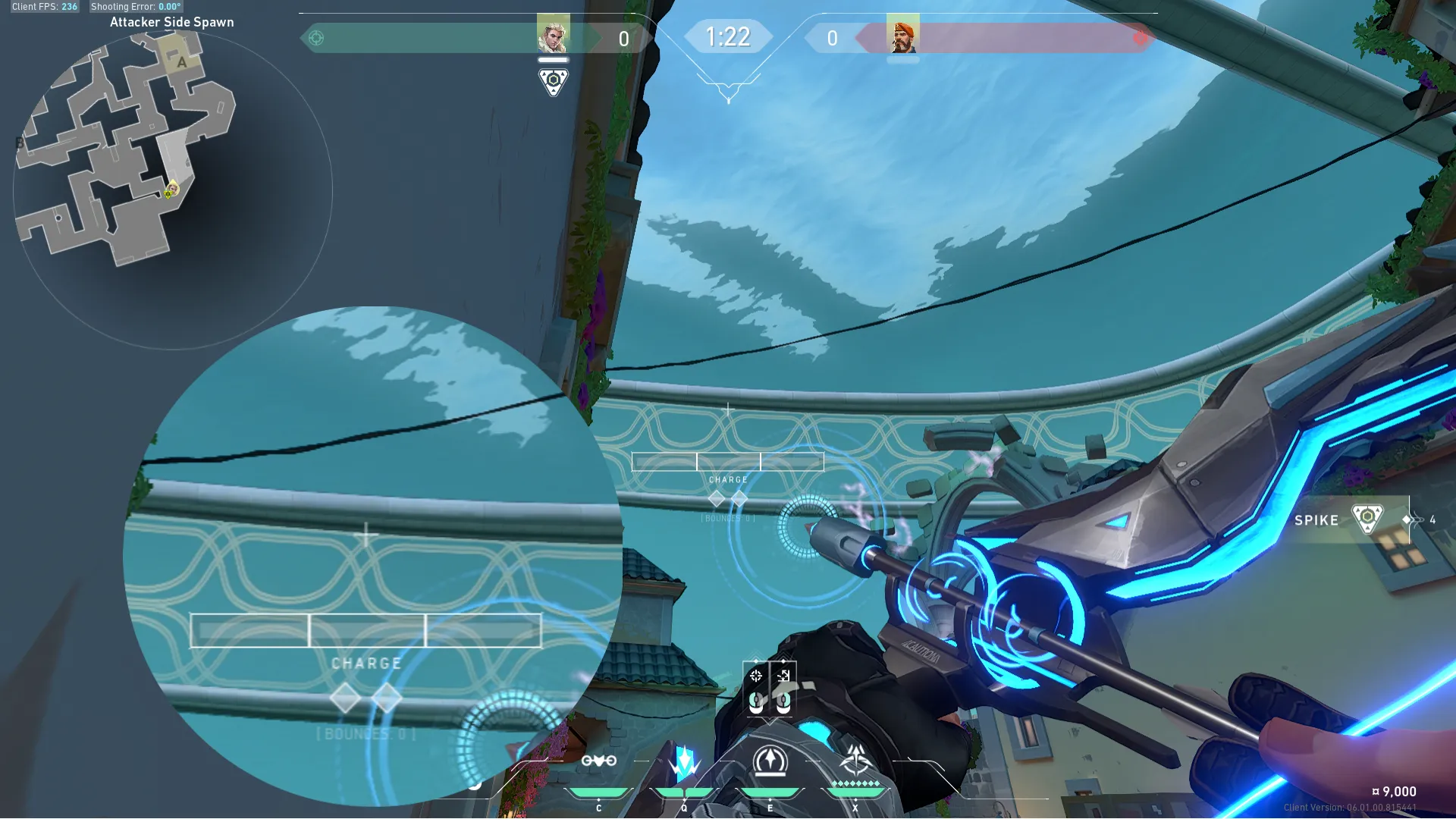 Sova Recon Bolt on Pearl Defense Site A — step 2 of 3: Aim — line up the shot