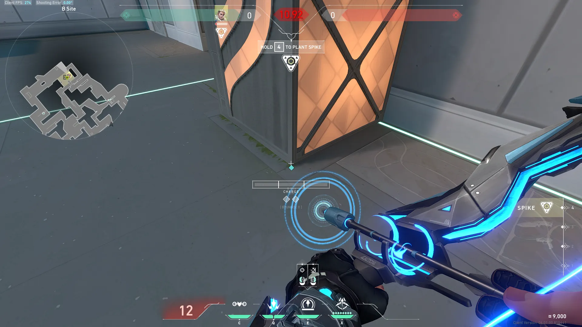 Sova Recon Bolt on Pearl Attack Site B — step 1 of 3: Position — where to stand