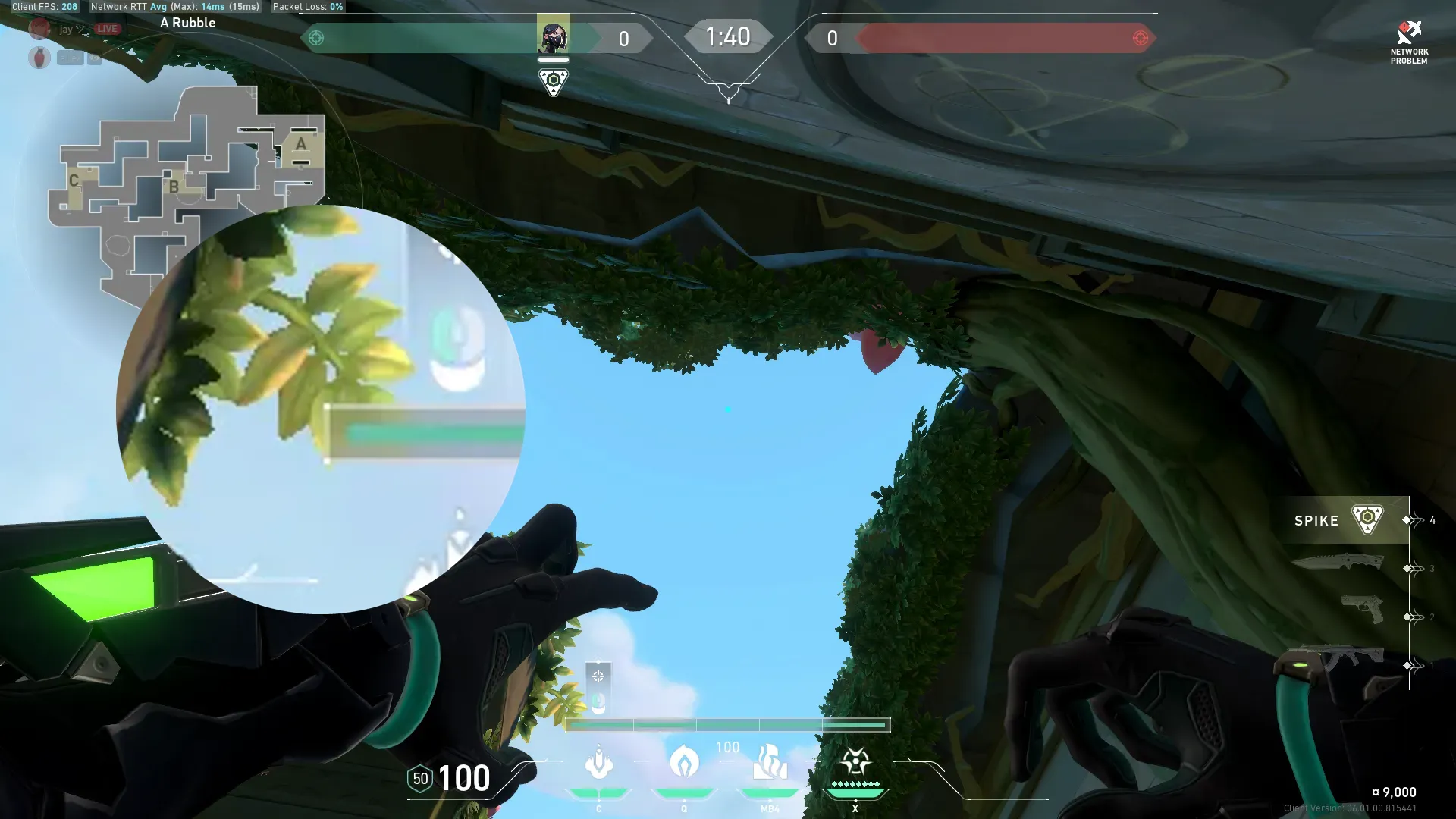 Viper Snake Bite on Lotus Attack Site A — step 3 of 4: Aim — line up the shot