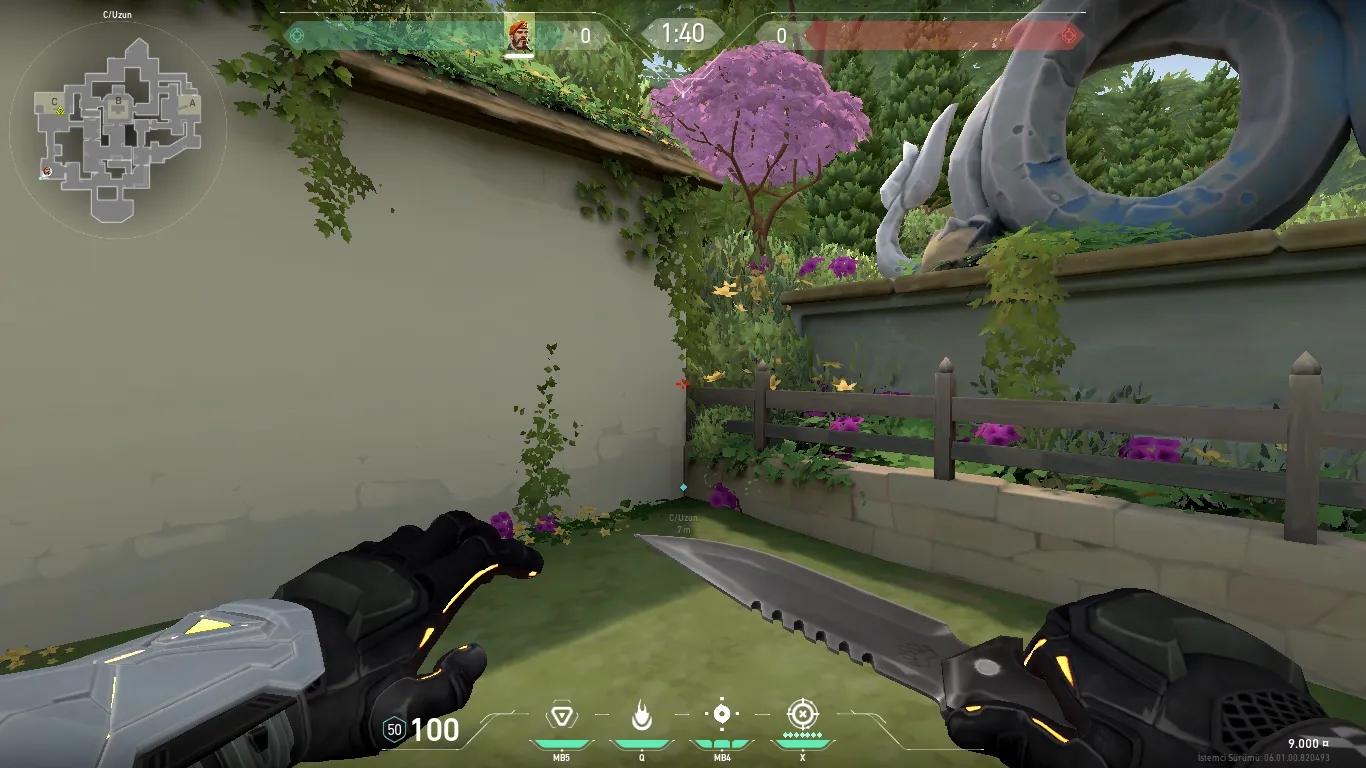 Brimstone Incendiary on Haven Attack Site C — step 1 of 3: Position — where to stand