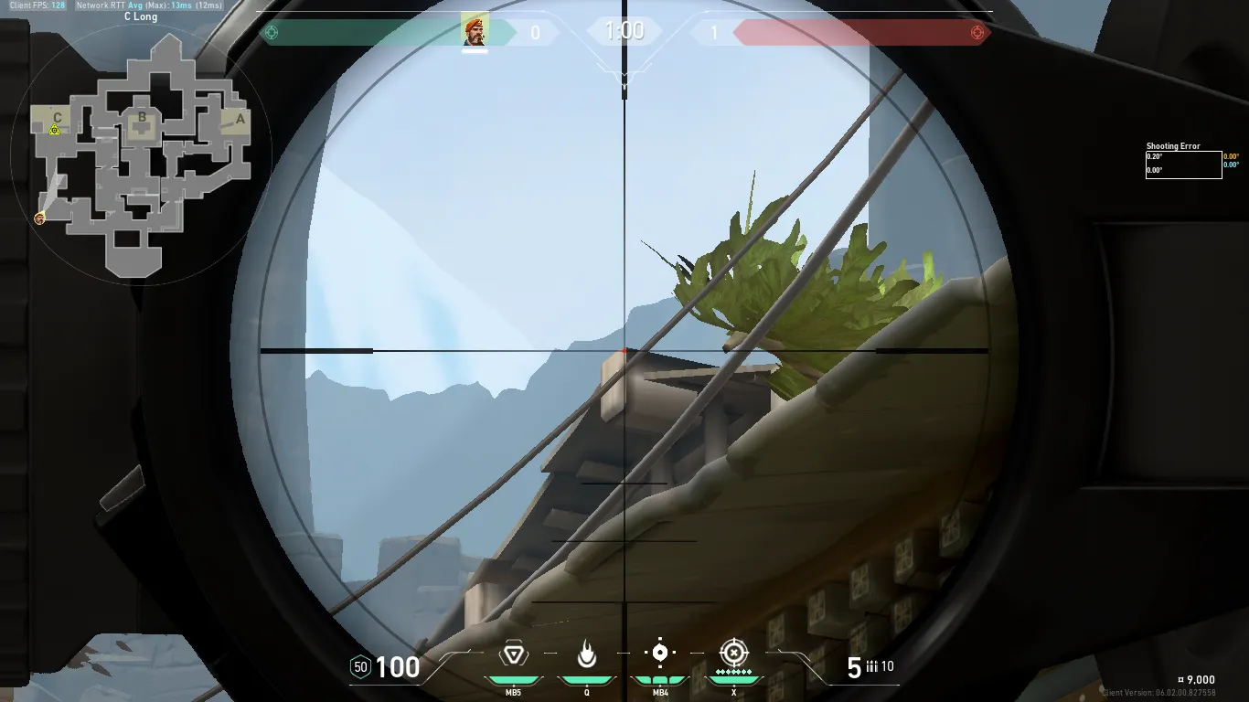 Brimstone Incendiary on Haven Attack Site C — step 2 of 3: Aim — line up the shot