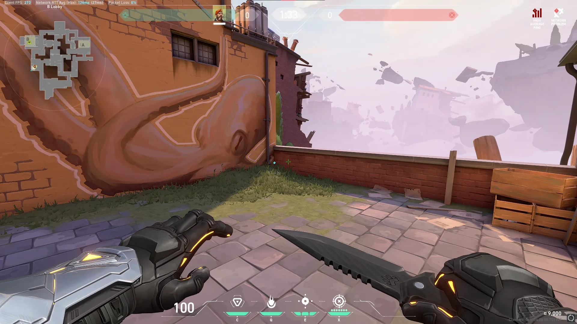 Brimstone Incendiary on Ascent Attack Site B — step 1 of 3: Position — where to stand