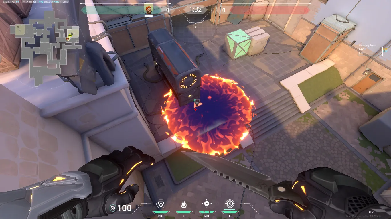Brimstone Incendiary on Ascent Attack Site A — step 3 of 3: Result