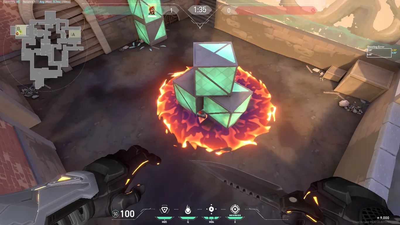 Brimstone Incendiary on Ascent Attack Site B — step 3 of 3: Result
