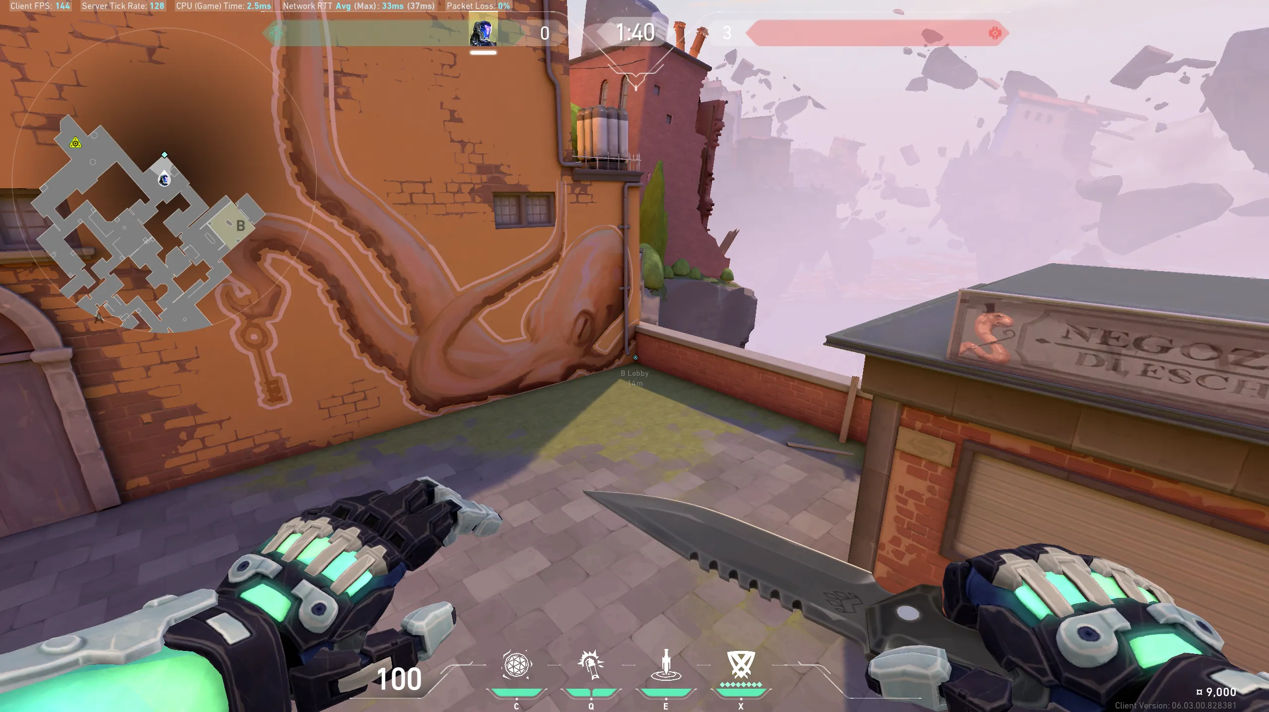 B Lobby to B Default — KAY/O lineup on Ascent