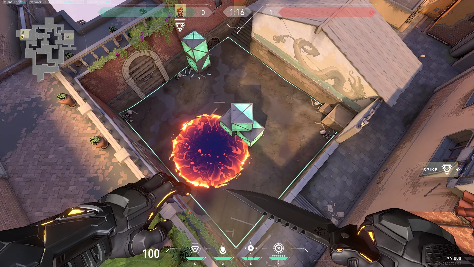 Brimstone Incendiary on Ascent Attack Site B — step 3 of 3: Result