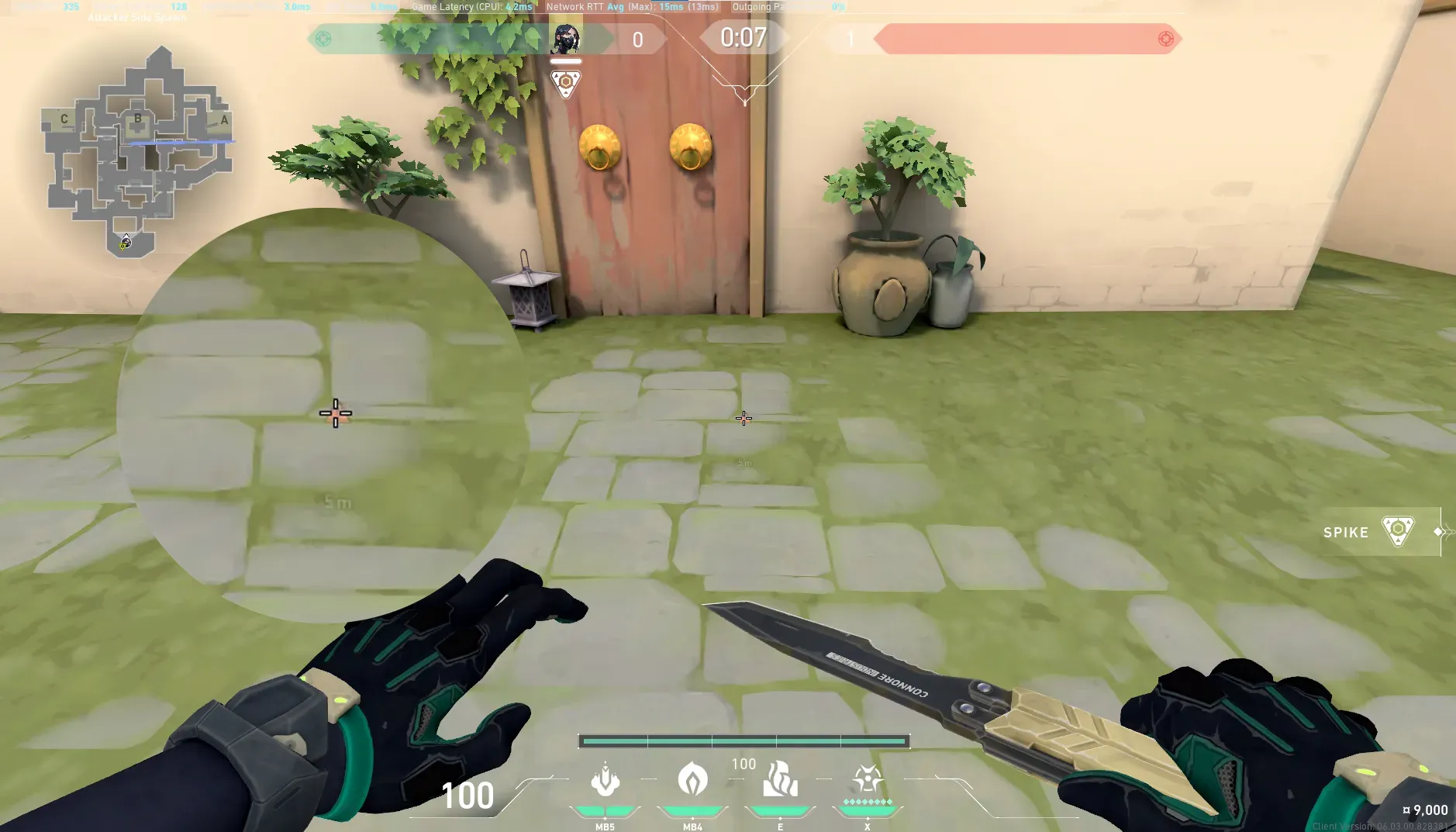 Viper Snake Bite on Haven Attack Site A — step 1 of 3: Position — where to stand