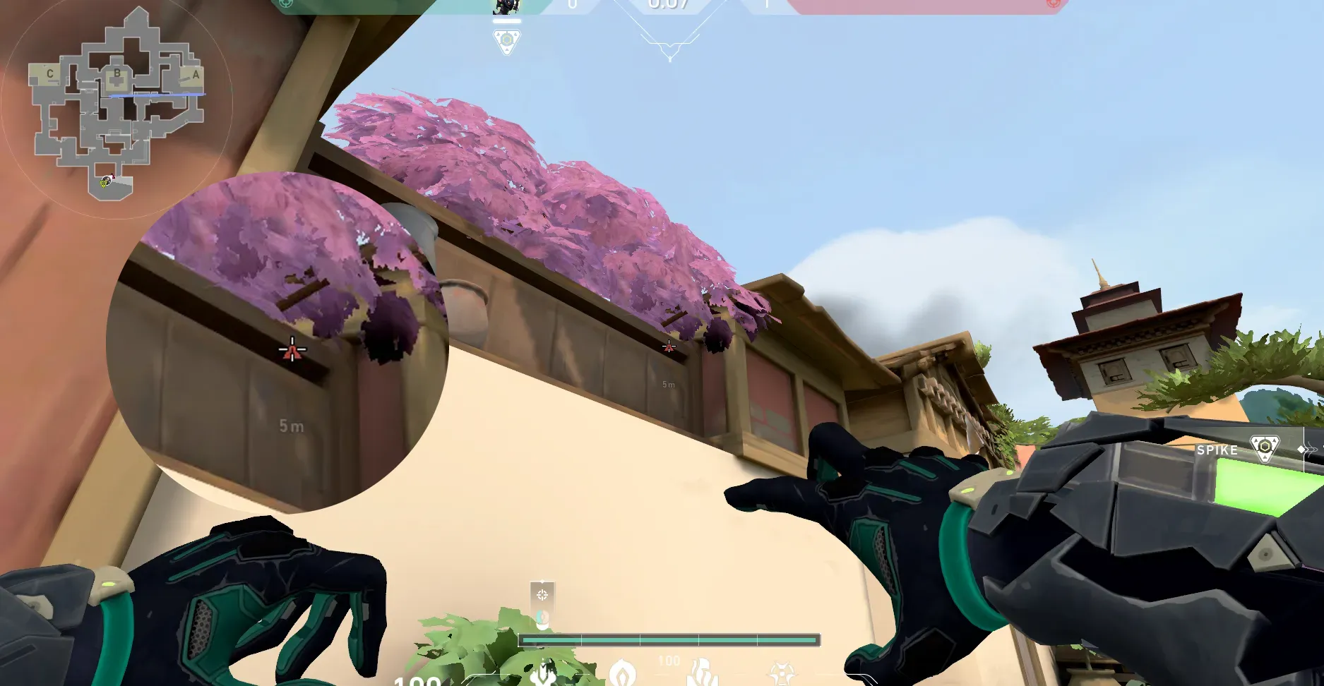 Viper Snake Bite on Haven Attack Site A — step 2 of 3: Aim — line up the shot