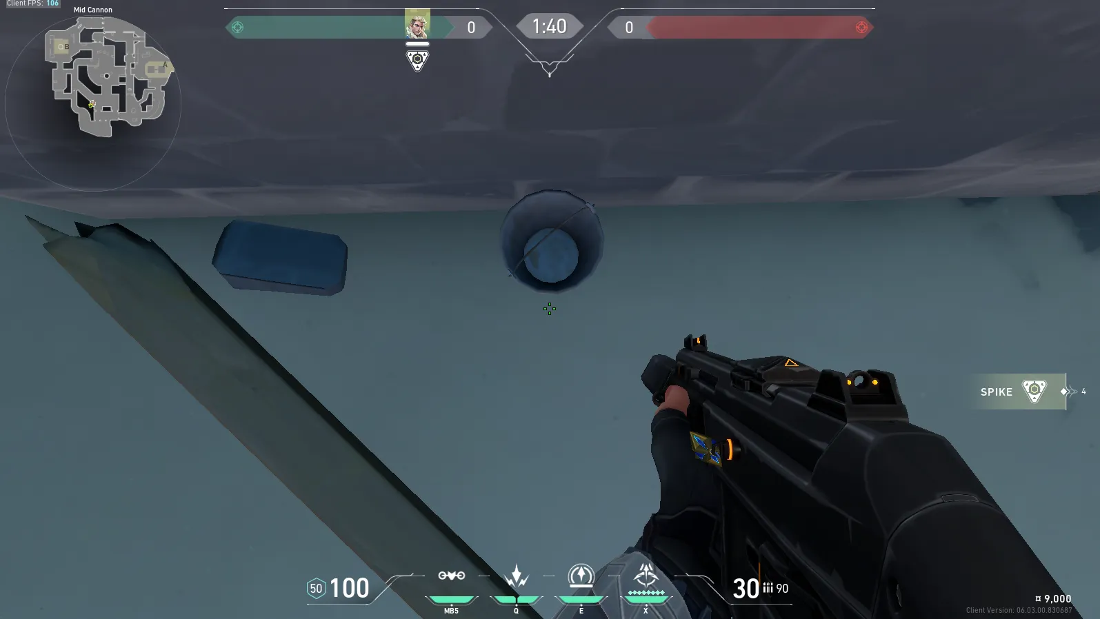 Sova Recon Bolt on Breeze Defense Site B — step 1 of 3: Position — where to stand