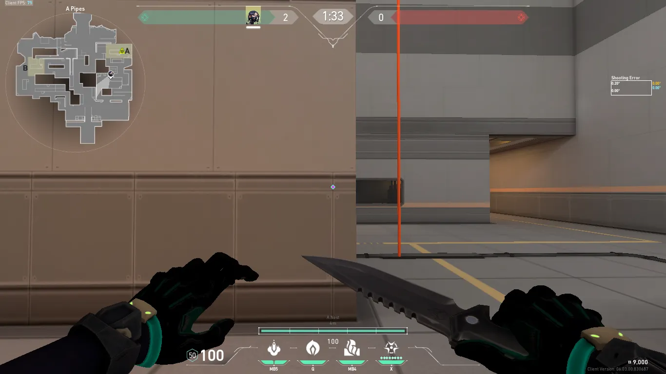 Viper Snake Bite on Icebox Attack Site A — step 1 of 3: Position — where to stand