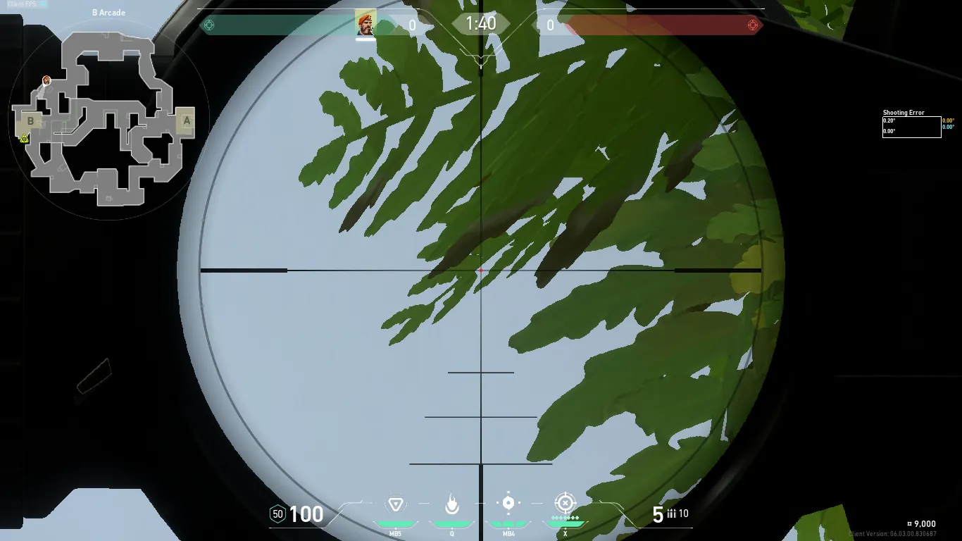 Brimstone Incendiary on Fracture Attack Site B — step 3 of 4: Aim — line up the shot