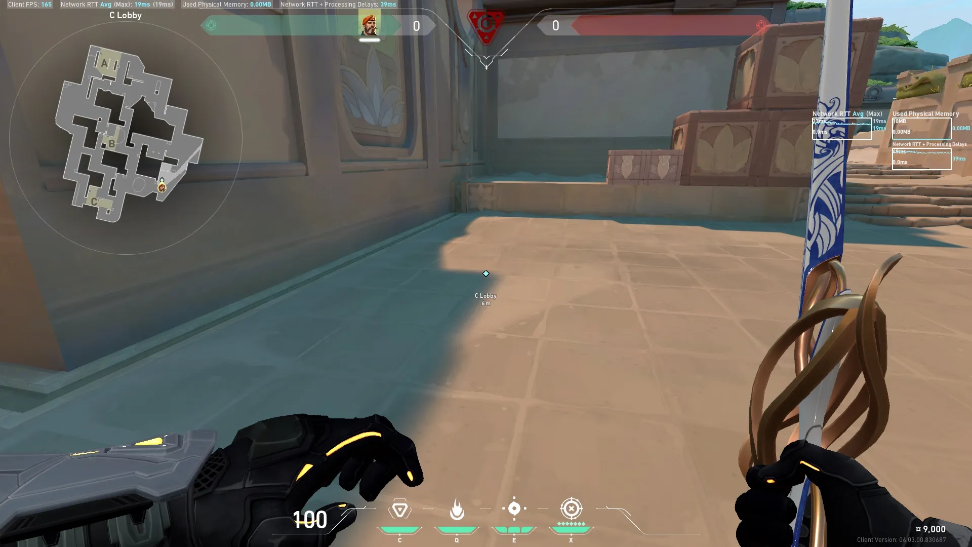 C Lobby to C Site — Brimstone lineup on Lotus