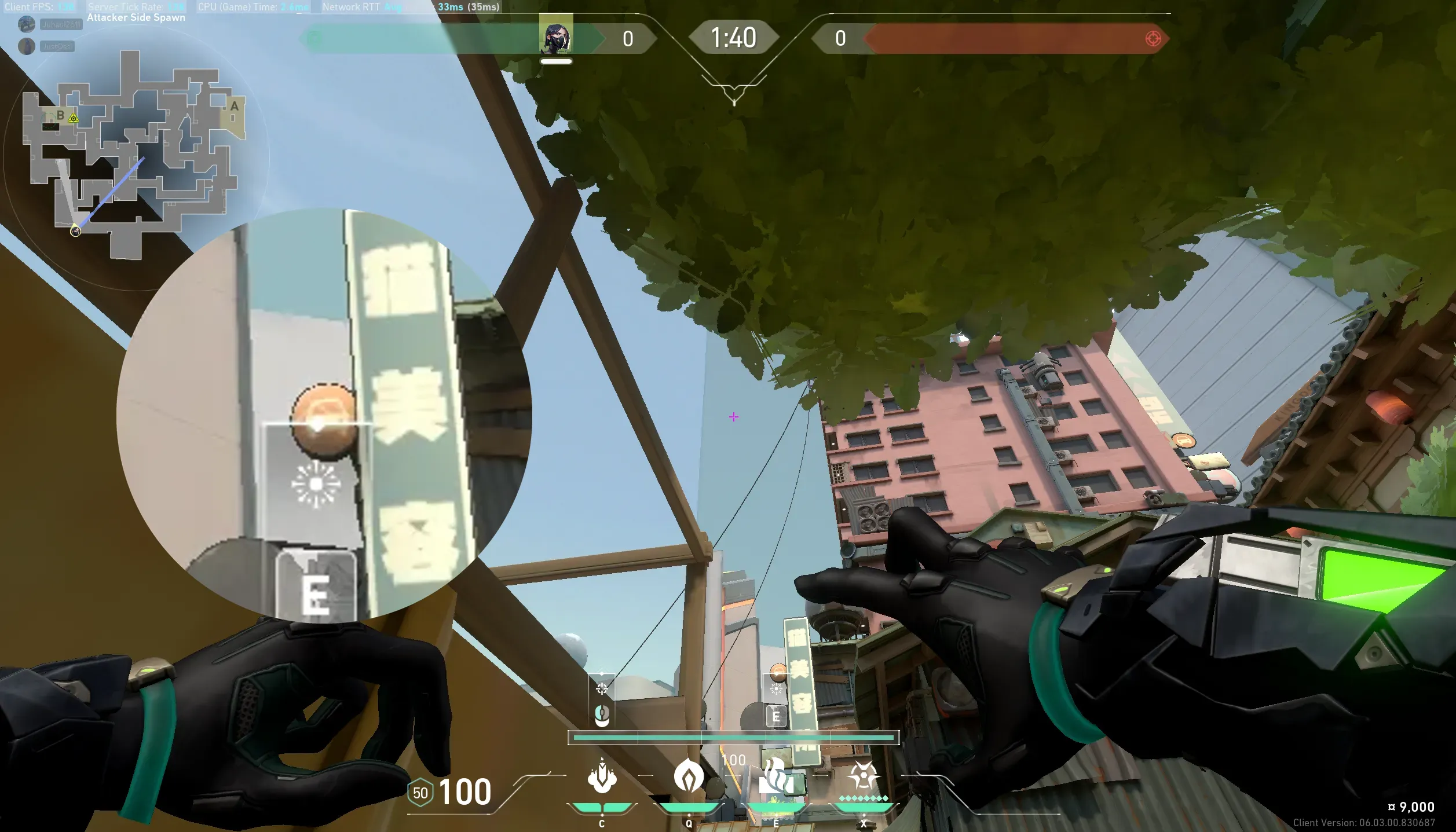 Viper Snake Bite on Split Attack Site B — step 2 of 3: Aim — line up the shot