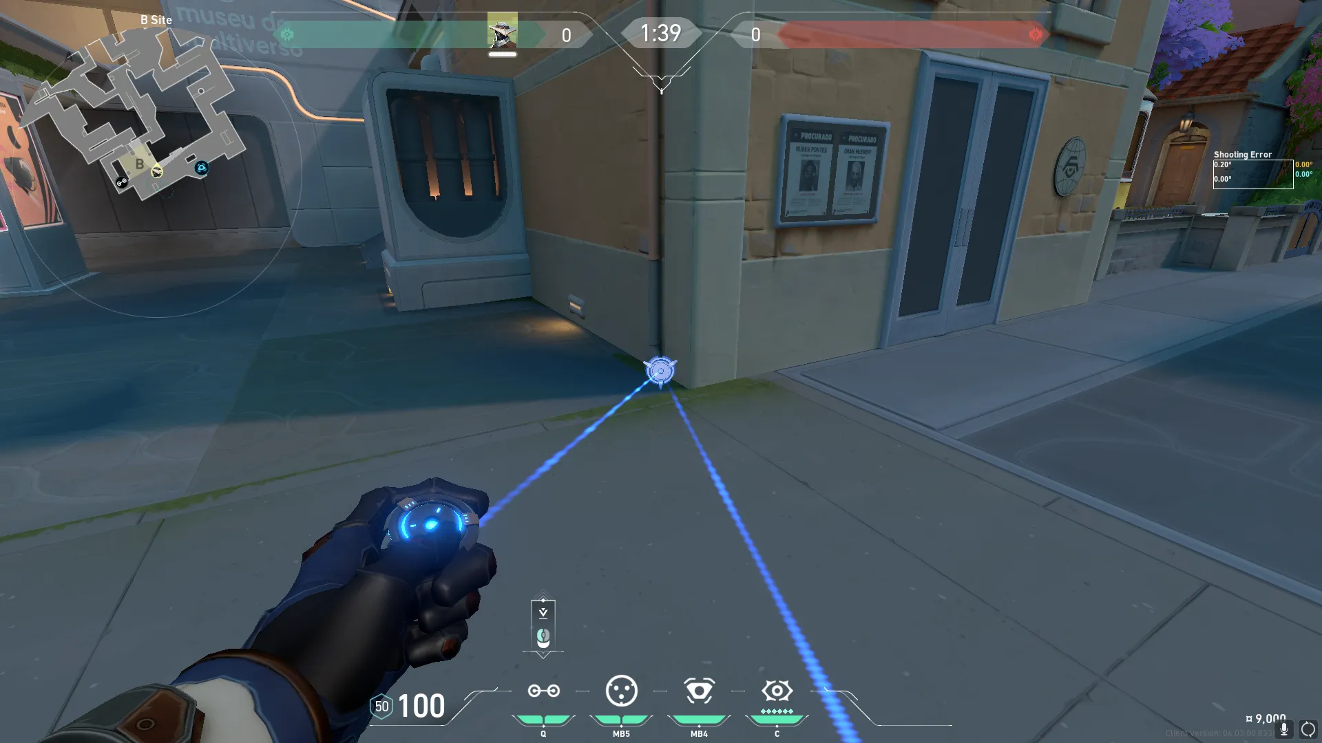 Cypher Cyber Cage on Pearl Defense Site B — step 3 of 4: Aim — line up the shot