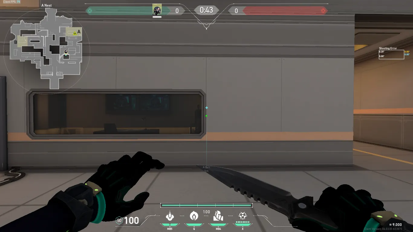 Viper Snake Bite on Icebox Attack Site A — step 1 of 3: Position — where to stand