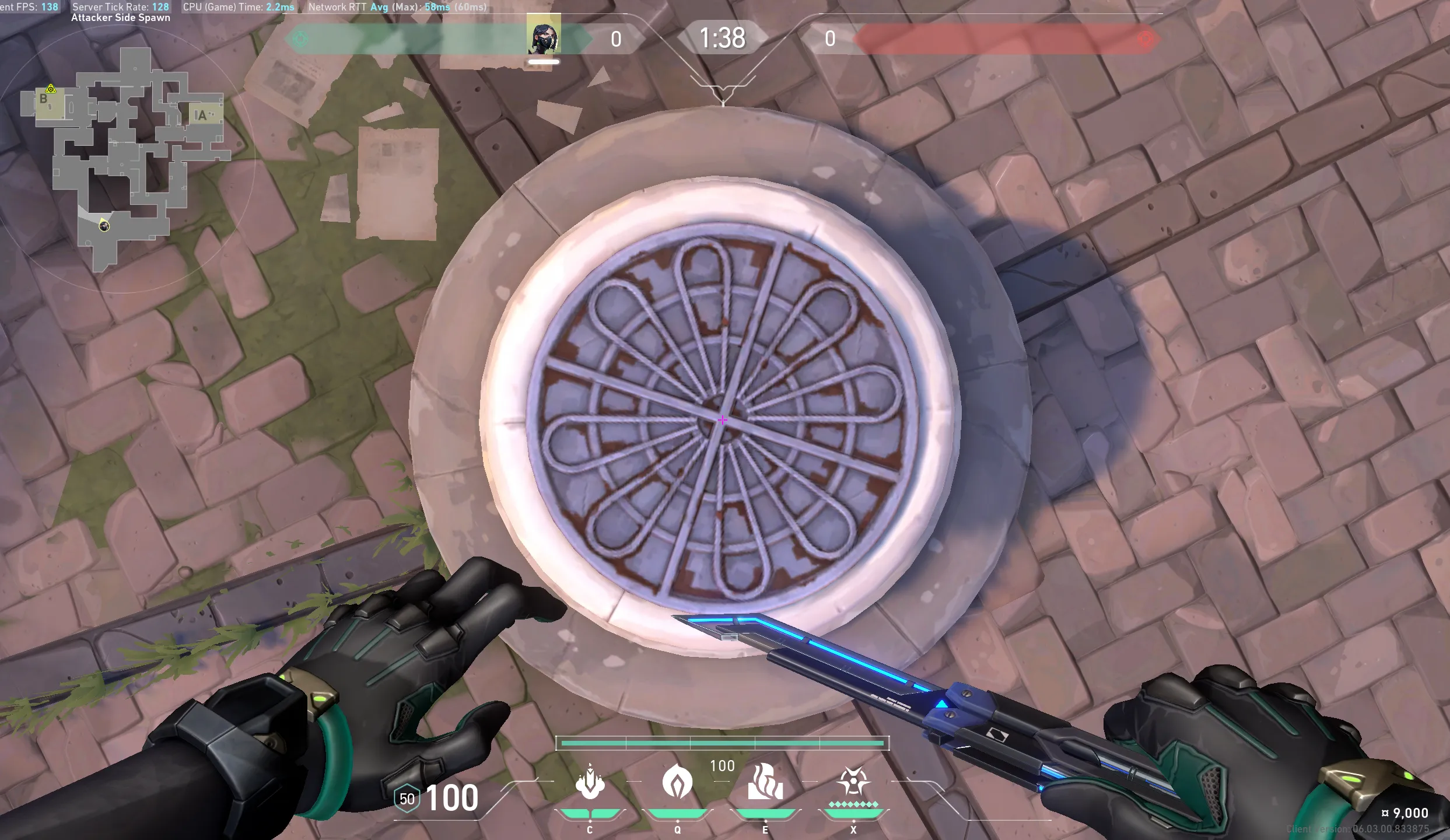 Viper Snake Bite on Ascent Defense Site B — step 2 of 4: Aim — line up the shot