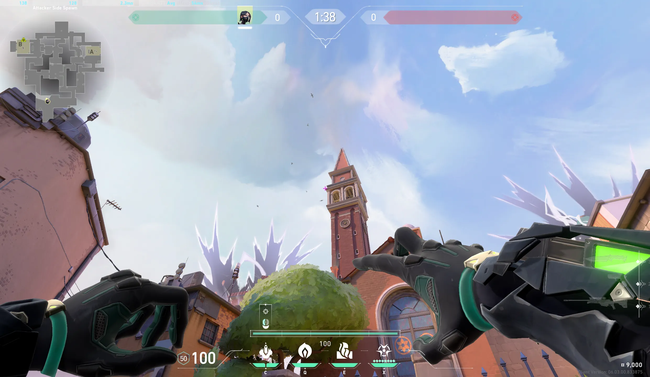 Viper Snake Bite on Ascent Defense Site B — step 3 of 4: Aim — line up the shot