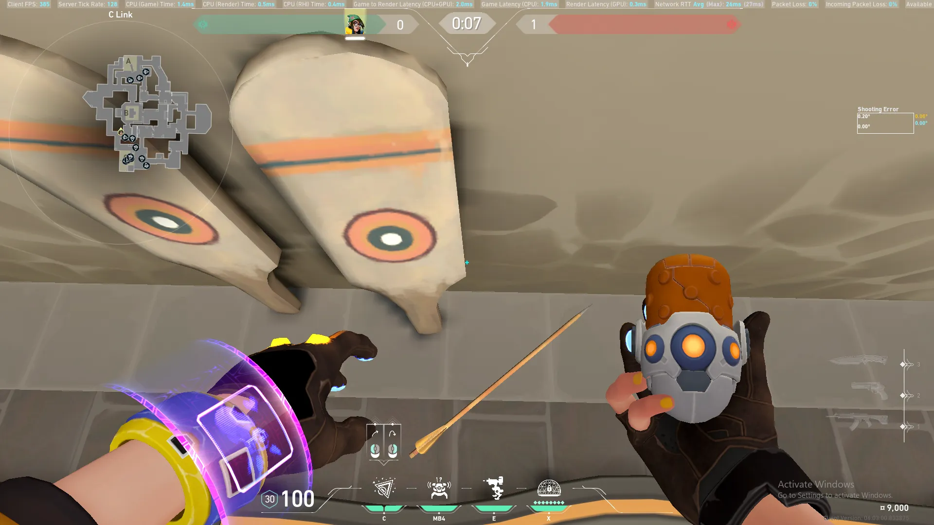 Killjoy Nanoswarm on Haven Defense Site C — step 1 of 3: Position — where to stand