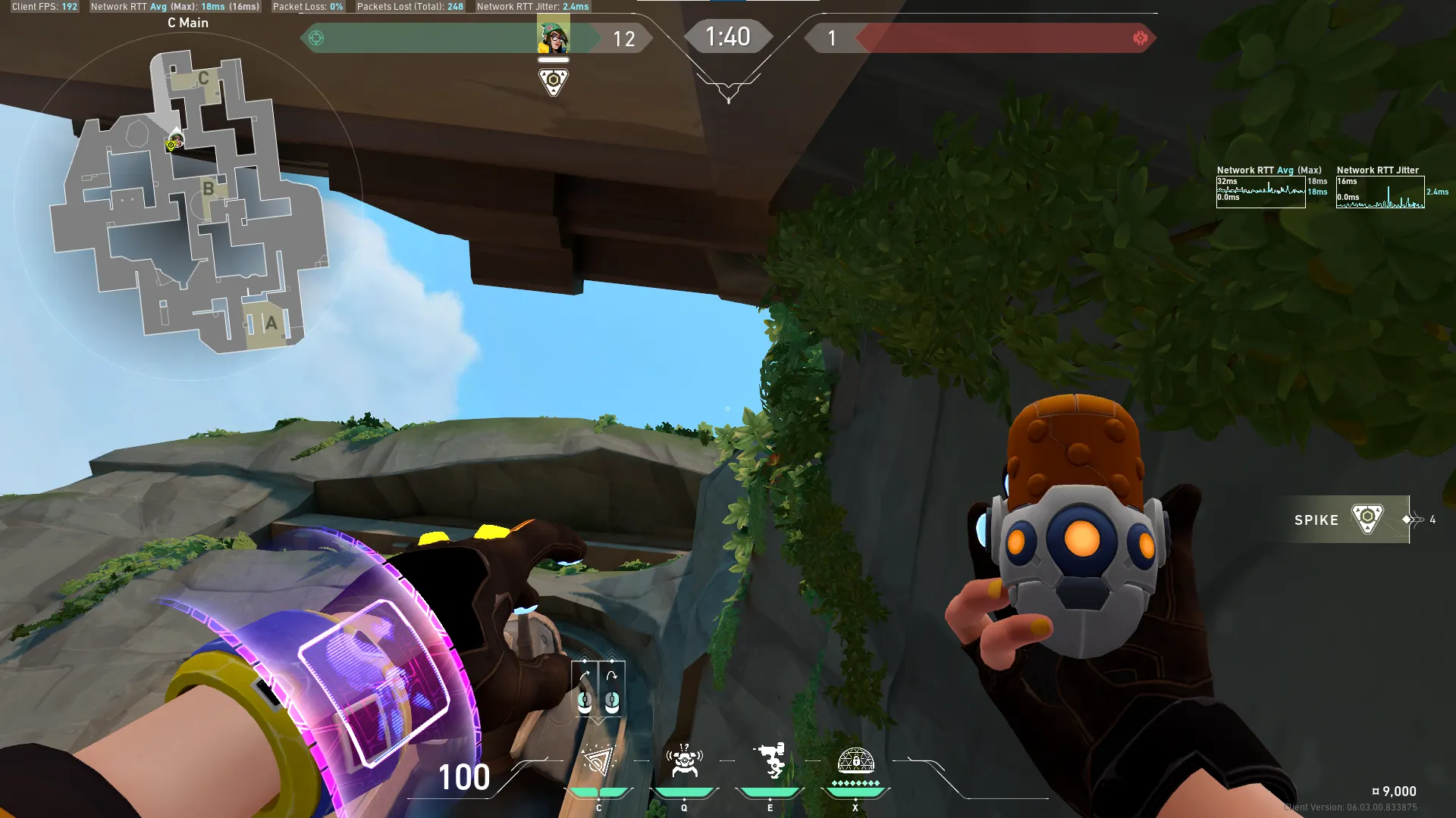 Killjoy Nanoswarm on Lotus Defense Site C — step 2 of 3: Aim — line up the shot