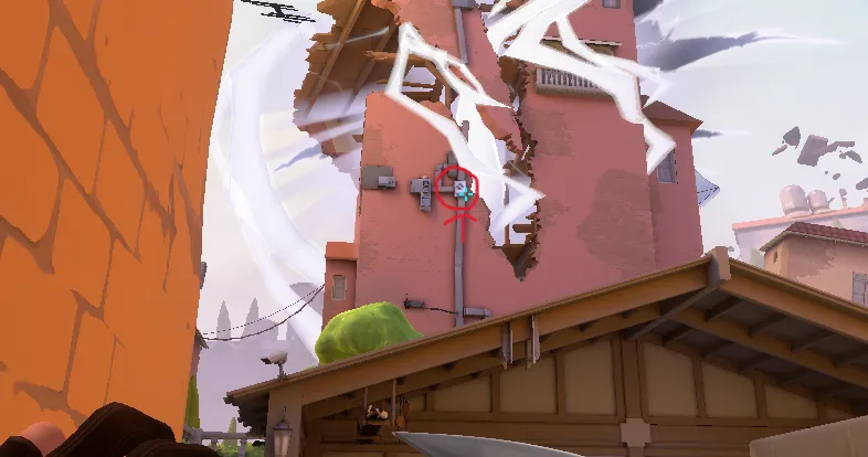 Killjoy Nanoswarm on Ascent Defense Site B — step 2 of 3: Aim — line up the shot