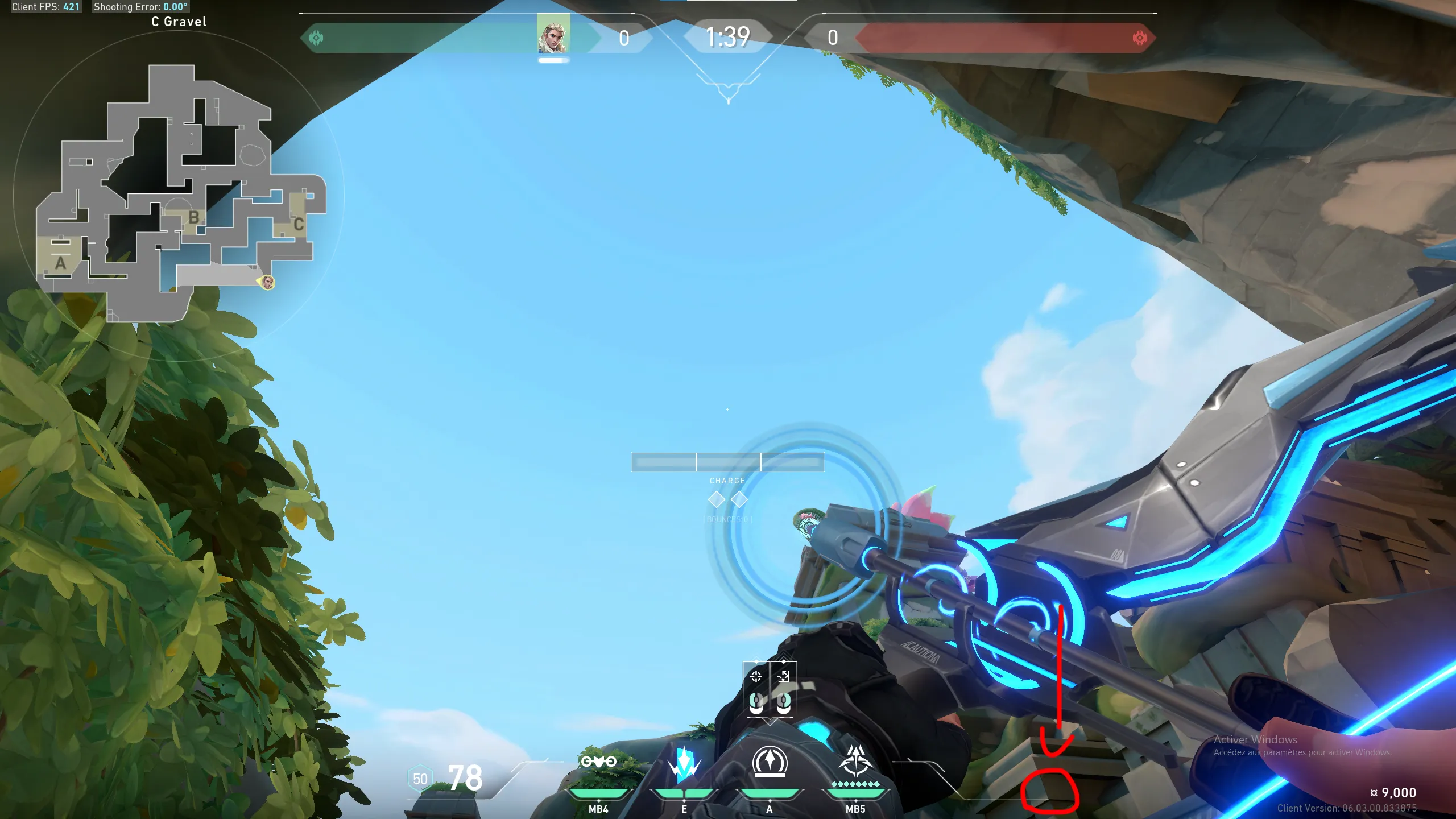 Sova Recon Bolt on Lotus Defense Site A — step 2 of 4: Aim — line up the shot