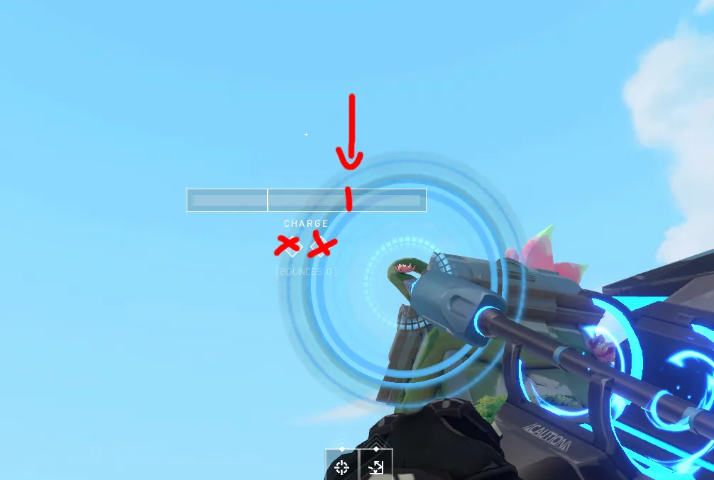 Sova Recon Bolt on Lotus Defense Site A — step 3 of 4: Aim — line up the shot