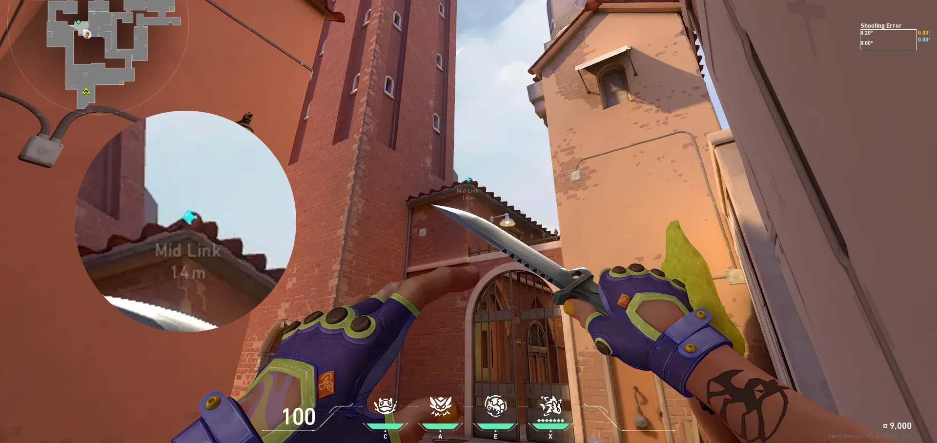 Gekko Mosh Pit on Ascent Defense Site B — step 2 of 3: Aim — line up the shot