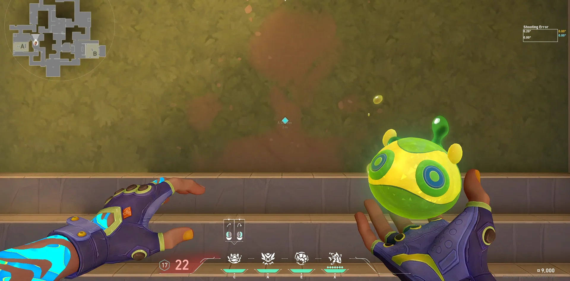 Gekko Mosh Pit on Ascent Attack Site A — step 1 of 3: Position — where to stand