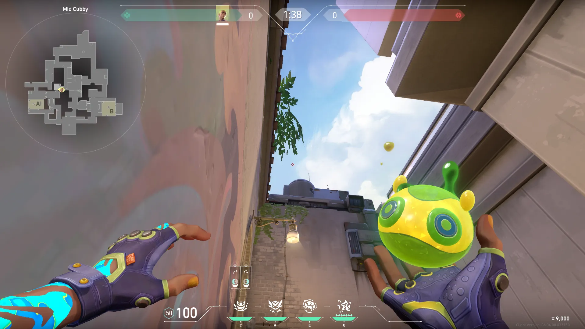 Gekko Mosh Pit on Ascent Attack Site A — step 2 of 3: Aim — line up the shot