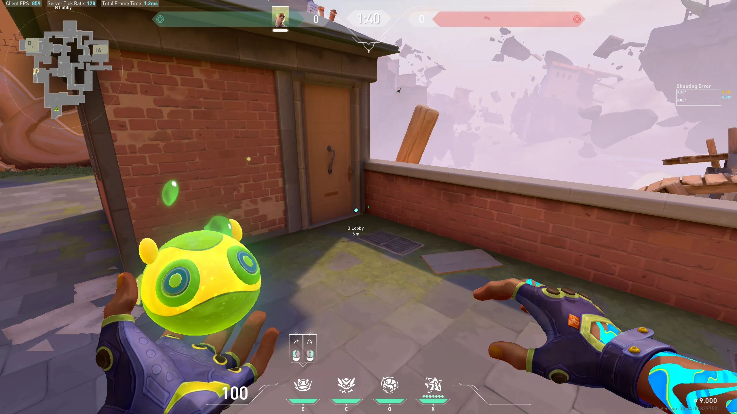 Gekko Mosh Pit on Ascent Attack Site B — step 1 of 3: Position — where to stand