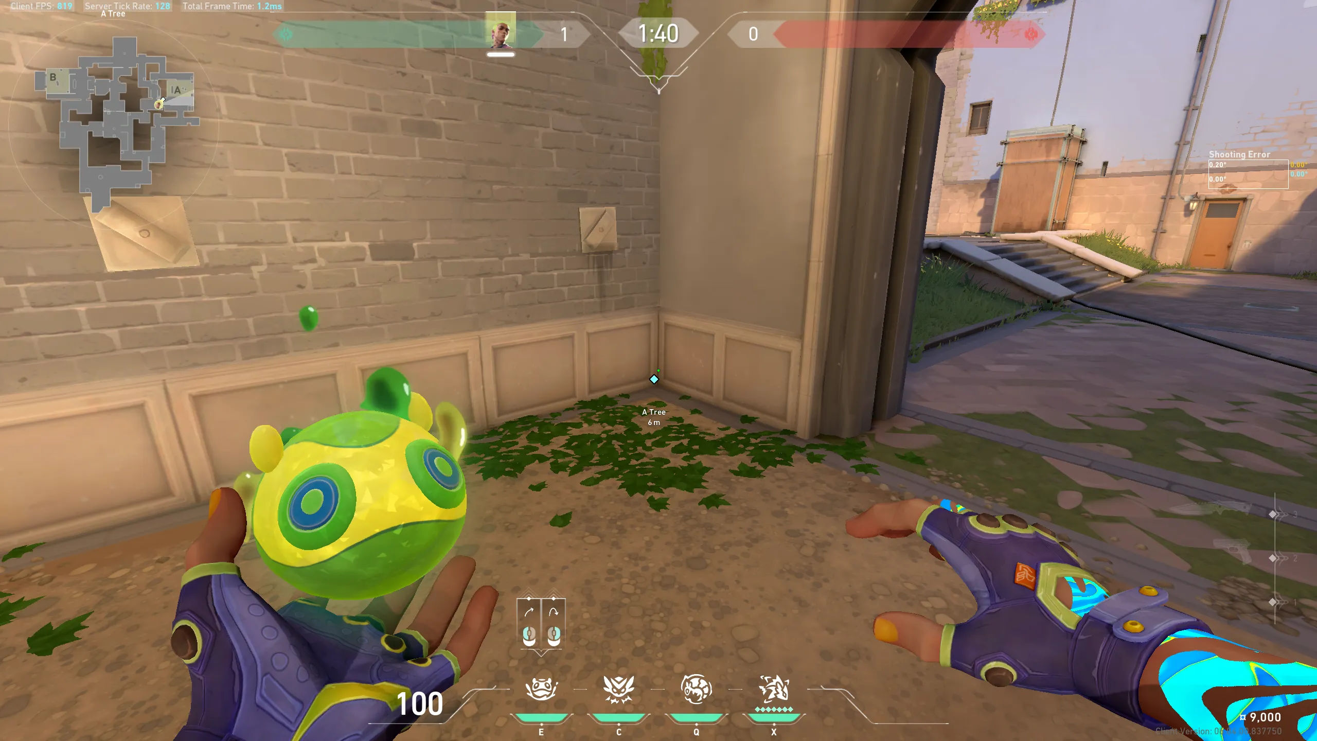 Gekko Mosh Pit on Ascent Defense Mid — step 1 of 3: Position — where to stand