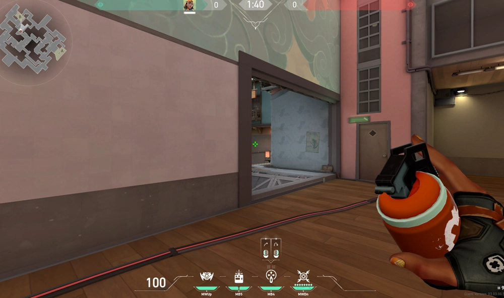 Raze Paint Shells on Split Defense Site B — step 1 of 2: Position — where to stand
