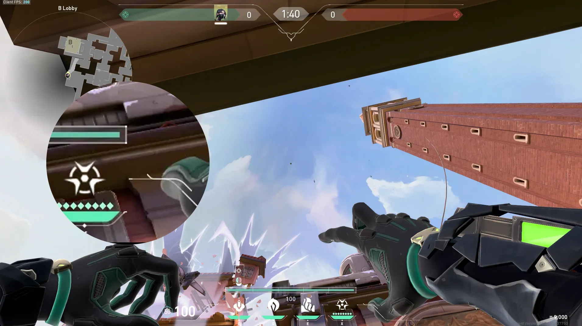 Viper Snake Bite on Ascent Defense Site B — step 2 of 3: Aim — line up the shot