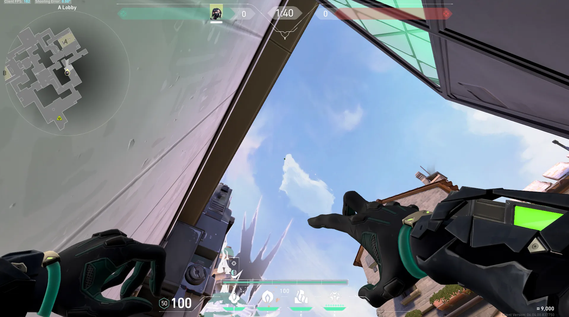 Viper Snake Bite on Ascent Defense Site A — step 2 of 3: Aim — line up the shot