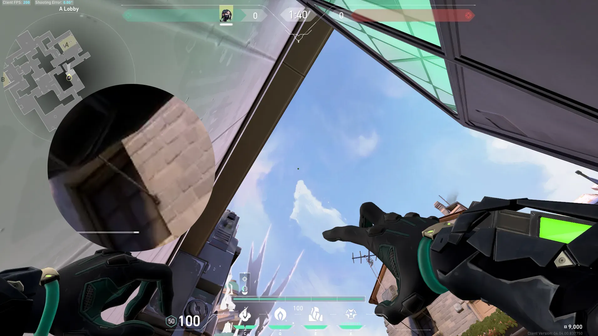 Viper Snake Bite on Ascent Defense Site A — step 2 of 3: Aim — line up the shot