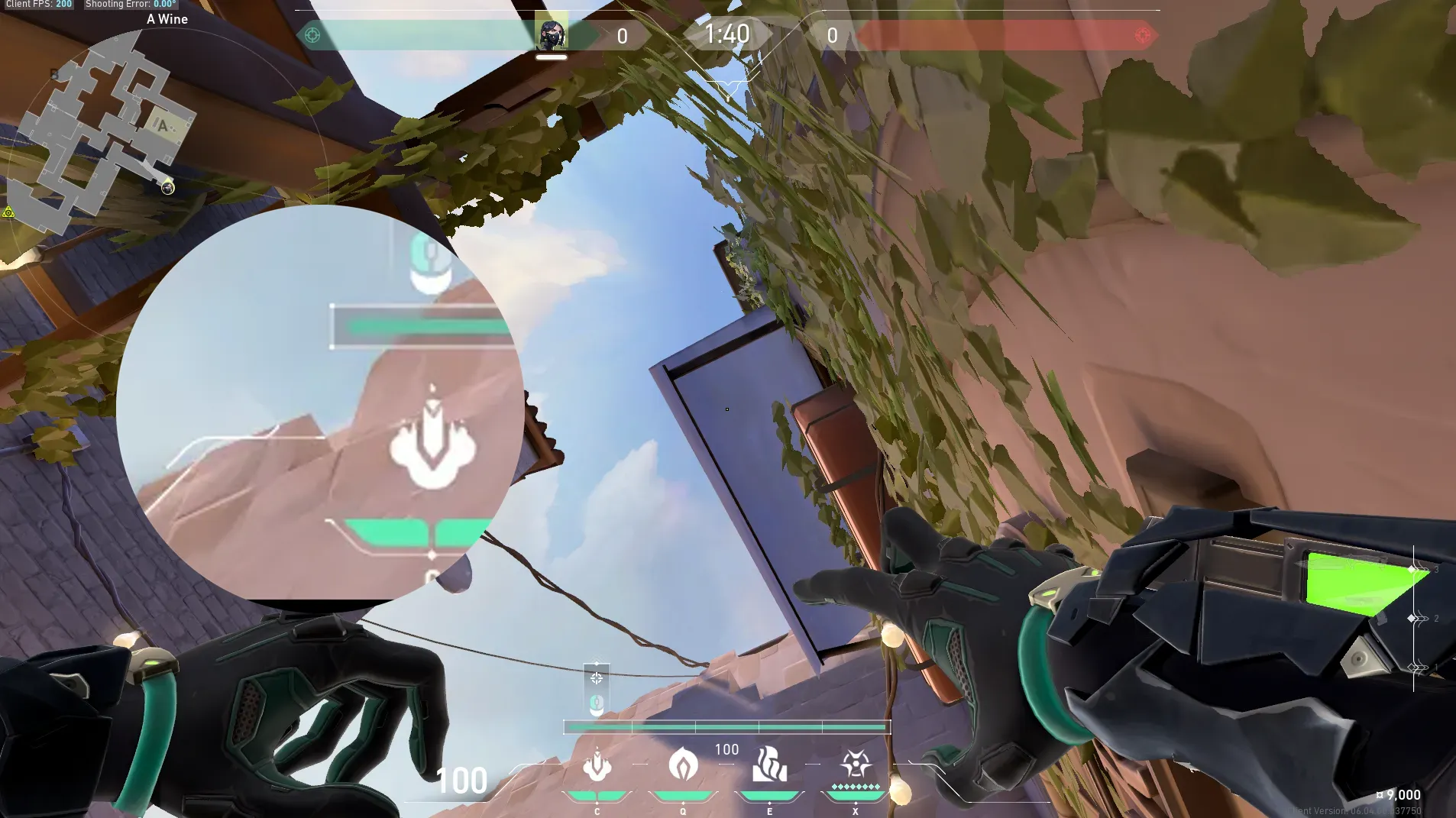 Viper Snake Bite on Ascent Attack Site A — step 2 of 3: Aim — line up the shot