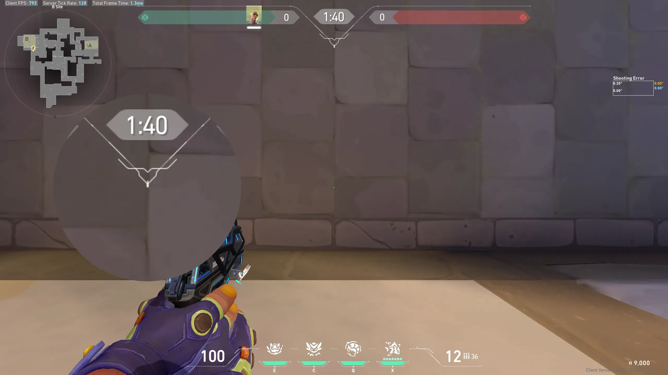 Gekko Dizzy on Ascent Defense Site B — step 1 of 4: Position — where to stand