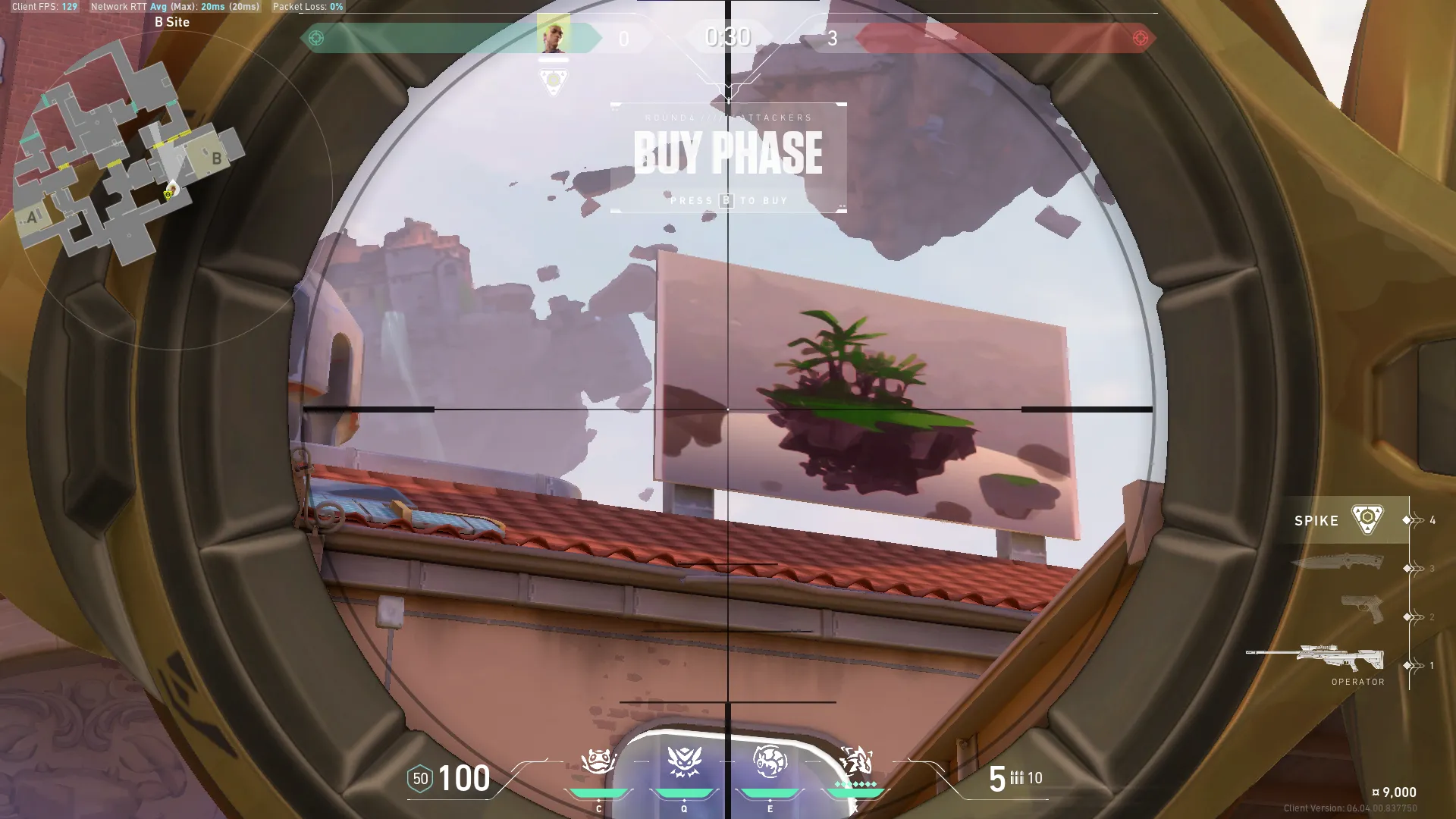 KAY/O Frag_Ment on Ascent Defense Site B — step 2 of 4: Aim — line up the shot