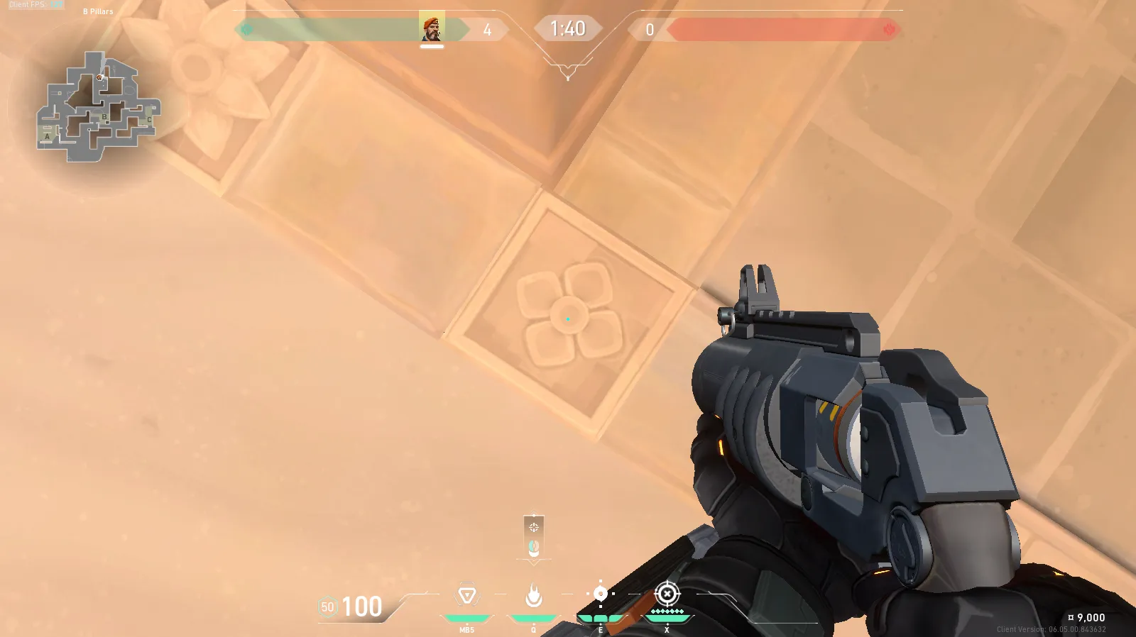 Brimstone Incendiary on Lotus Attack Site A — step 1 of 3: Position — where to stand