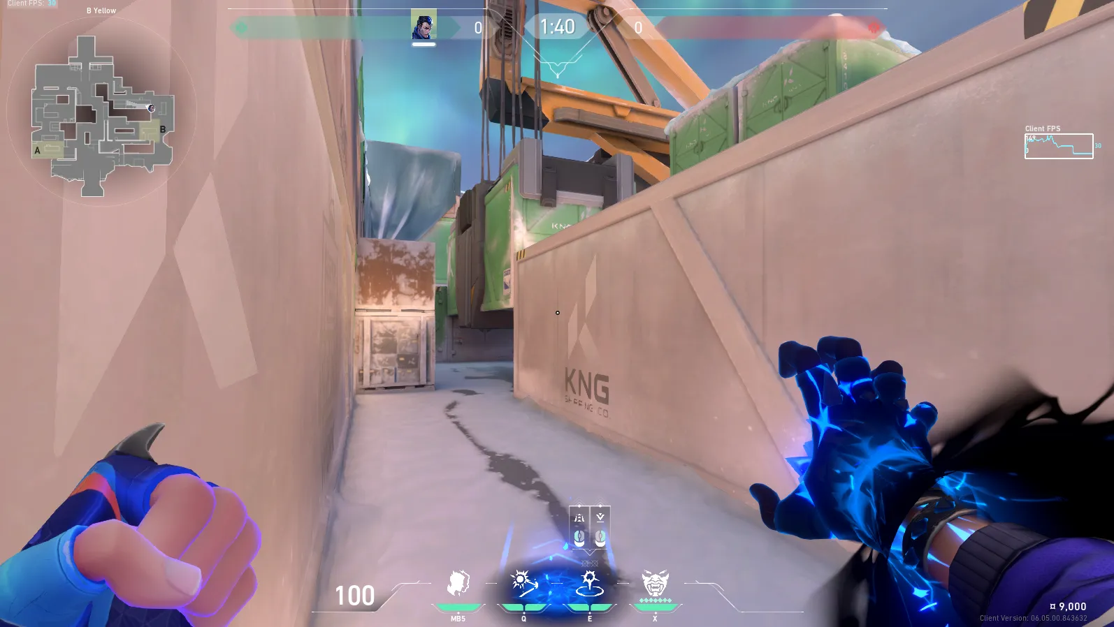 Yoru Gatecrash on Icebox Attack Site B — step 2 of 3: Aim — line up the shot
