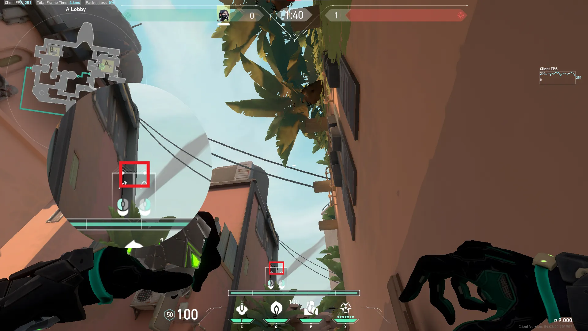 Viper Poison Cloud on Bind Attack Site A — step 2 of 3: Aim — line up the shot