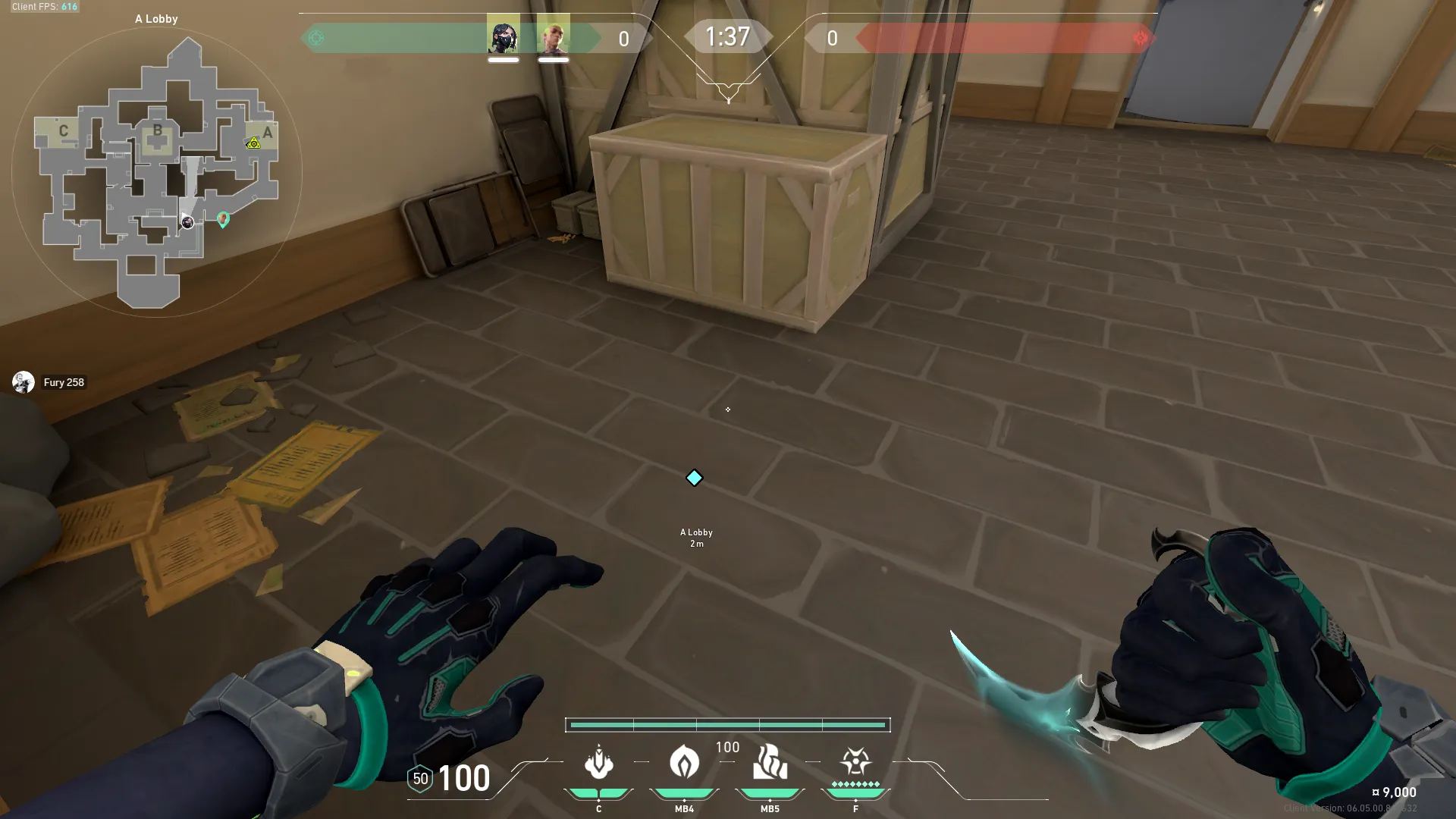 Viper Snake Bite on Haven Attack Site A — step 1 of 3: Position — where to stand