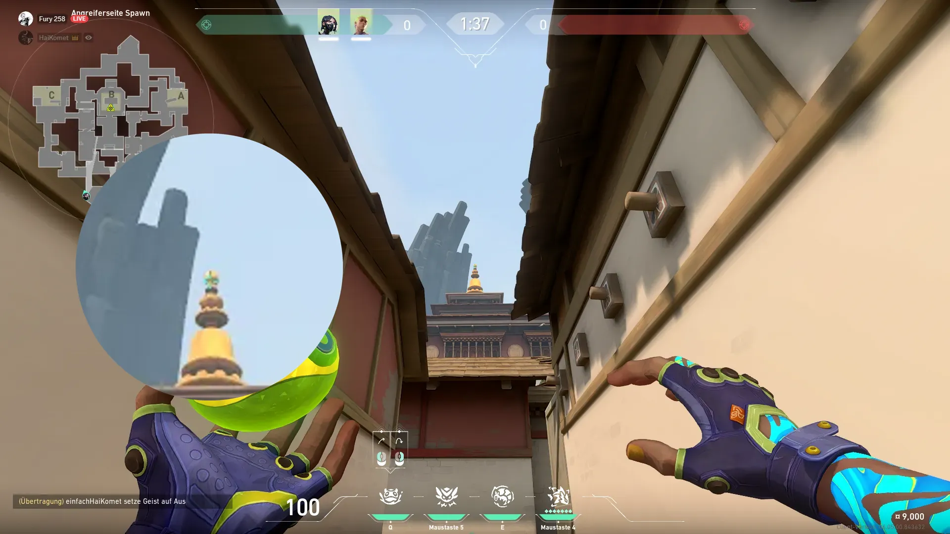 Gekko Mosh Pit on Haven Attack Site B — step 2 of 3: Aim — line up the shot