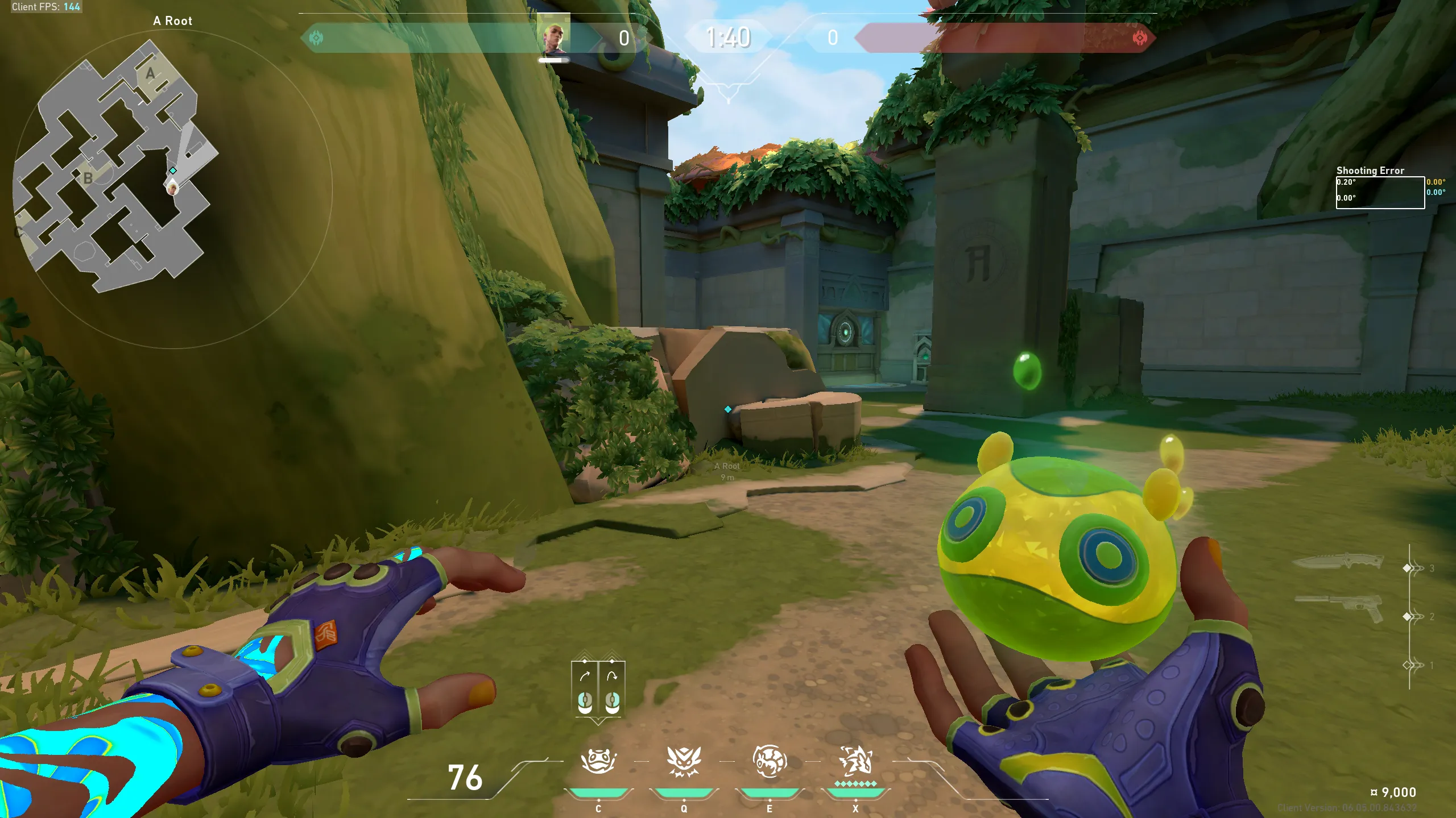 Gekko Mosh Pit on Lotus Attack Site A — step 1 of 3: Position — where to stand