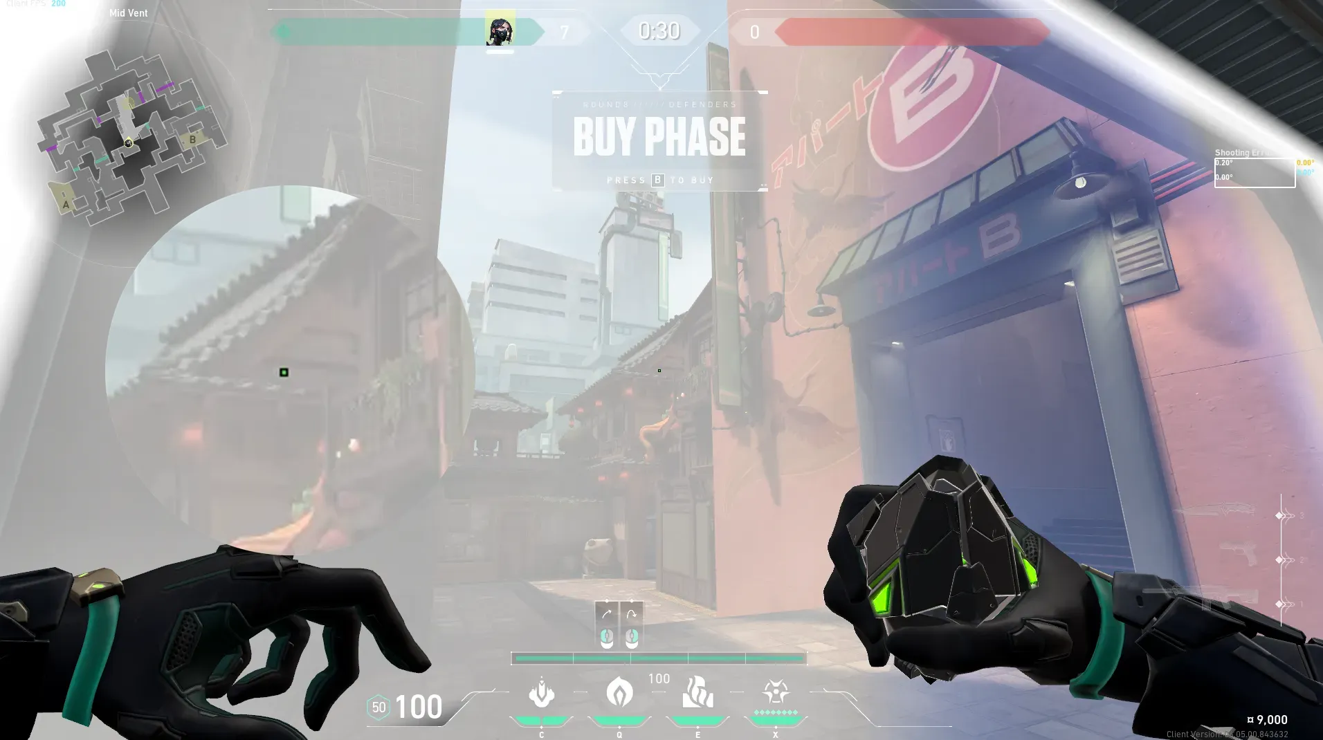 Viper Poison Cloud on Split Defense Mid — step 2 of 5: Aim — line up the shot