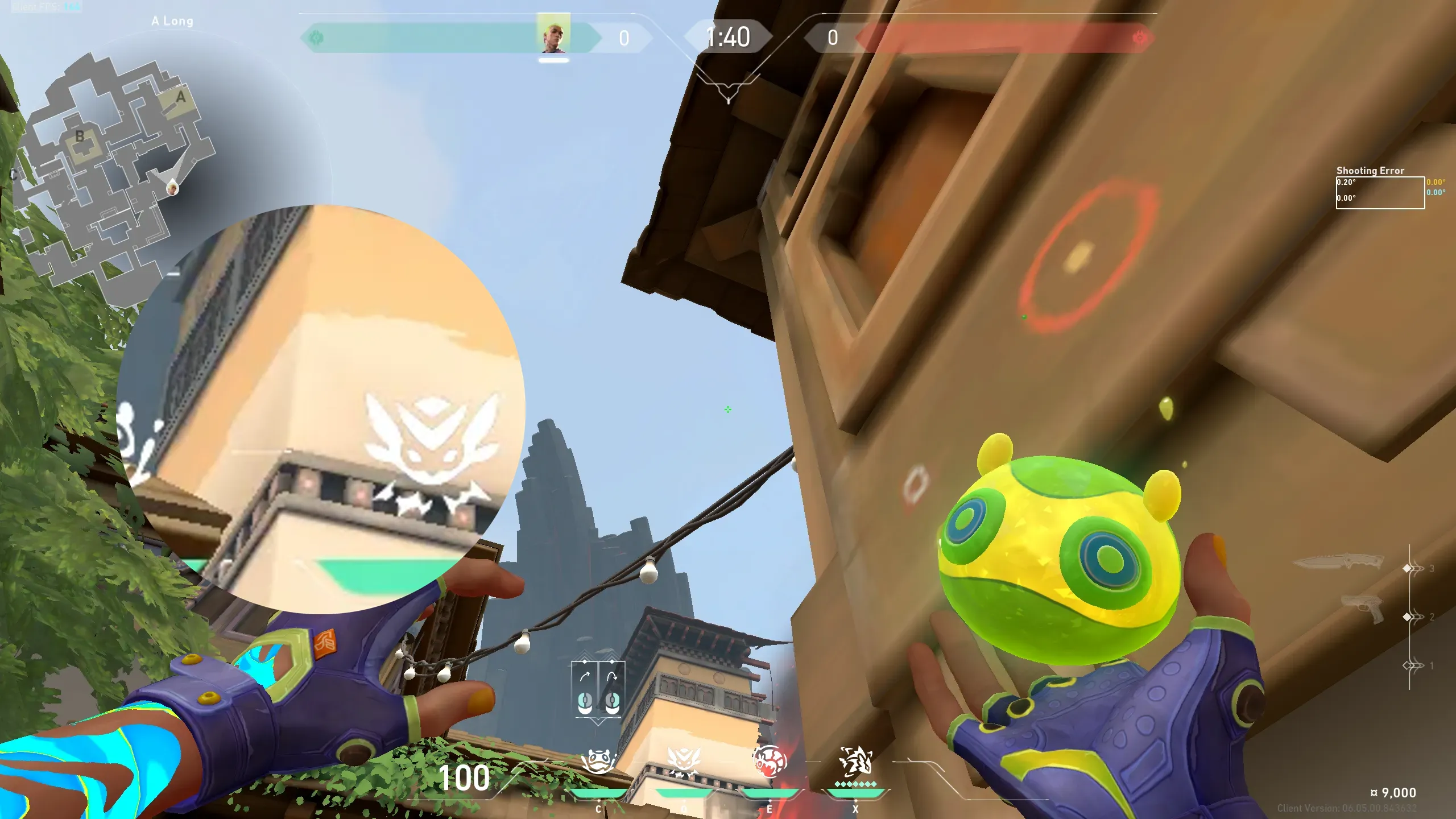 Gekko Mosh Pit on Haven Attack Site A — step 2 of 3: Aim — line up the shot
