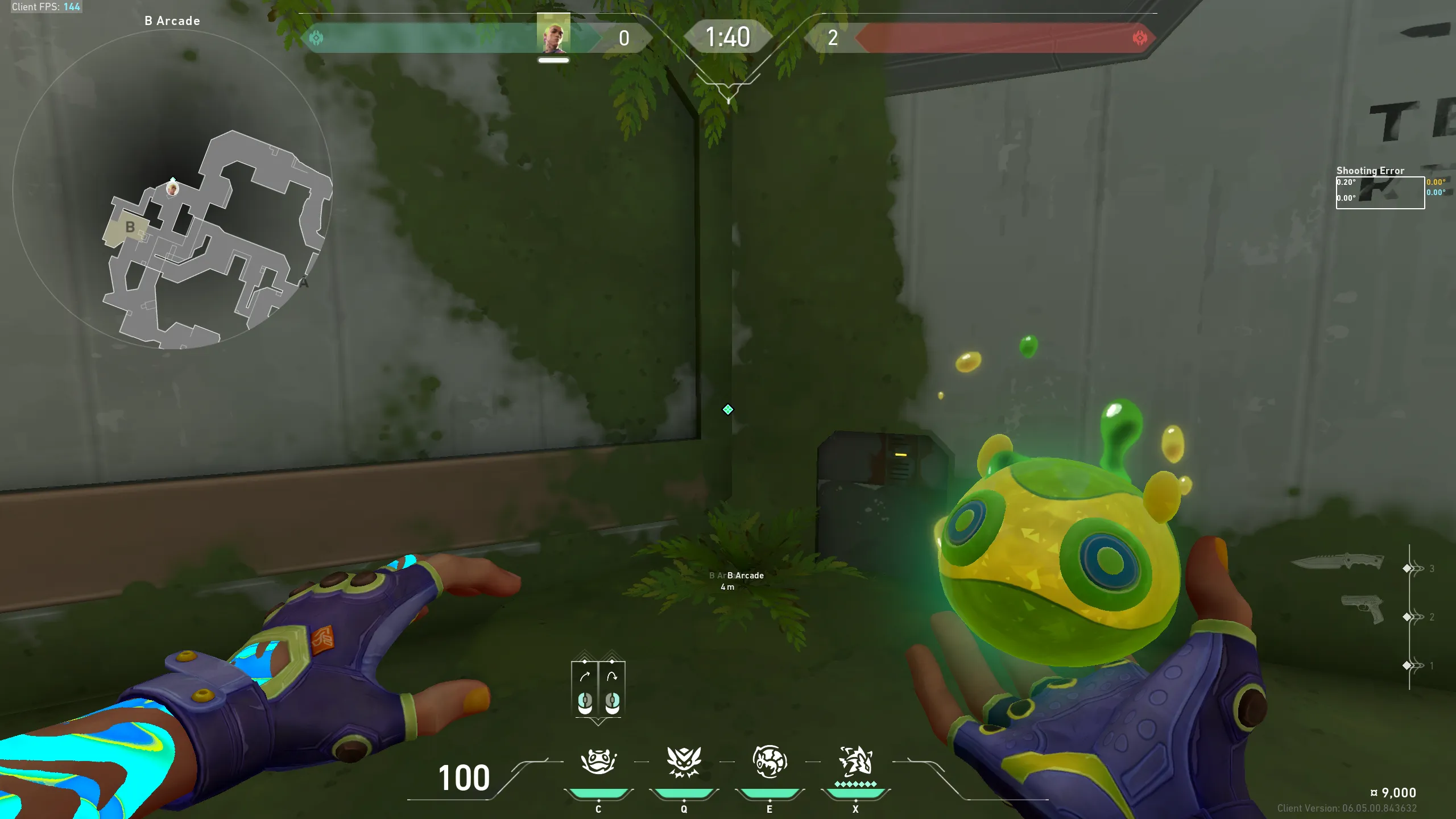 Arcade to B Default — Gekko lineup on Fracture